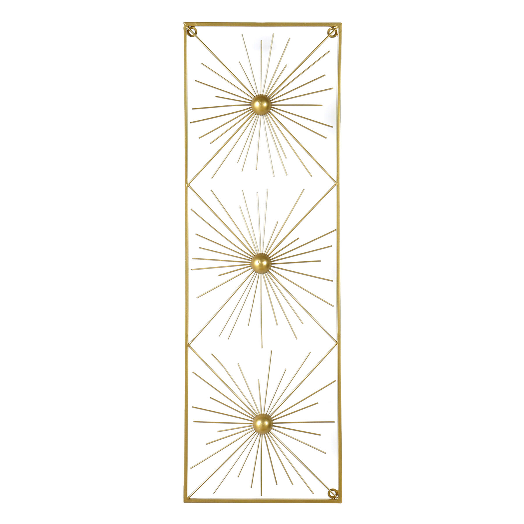 Gold Metal Wall Art, 12x26