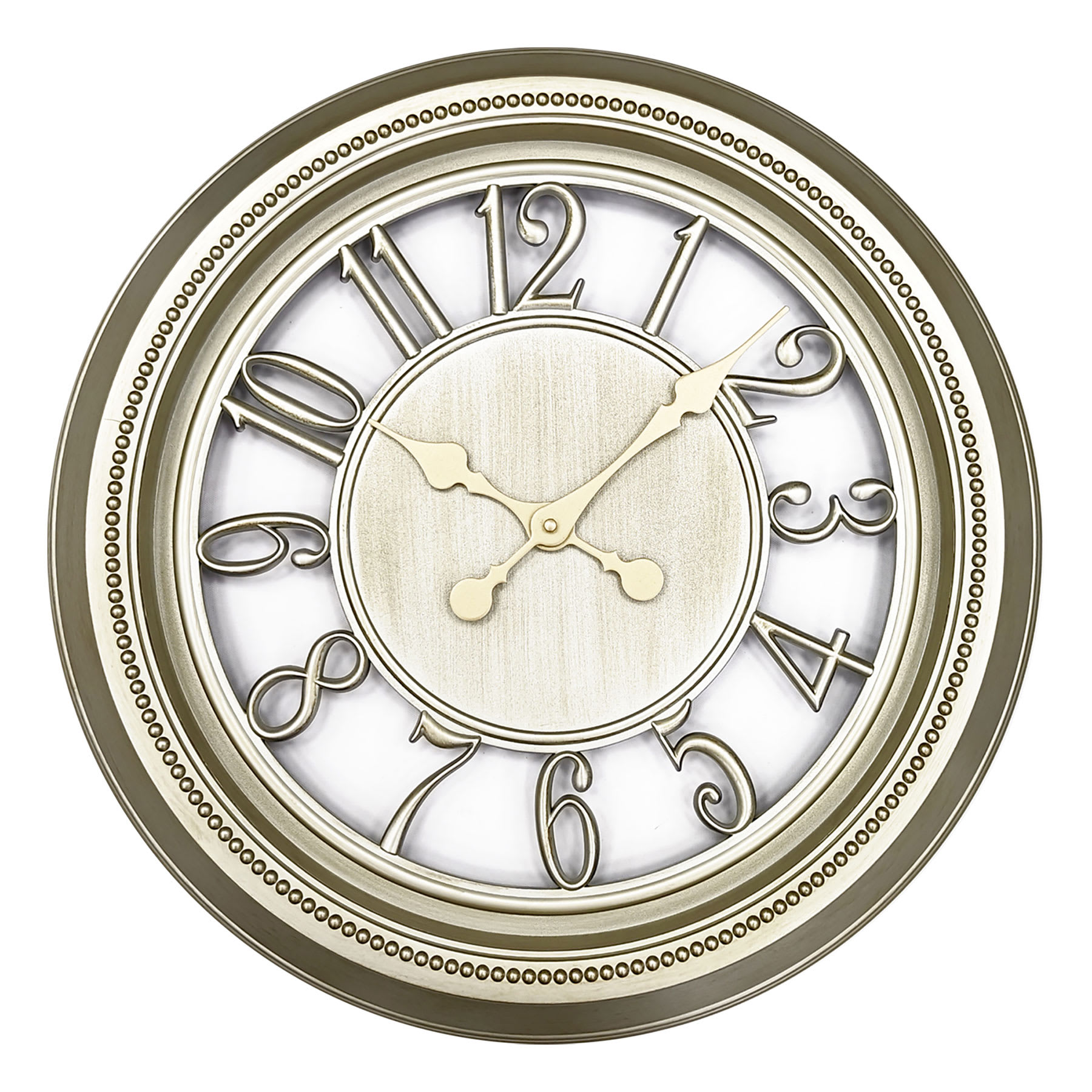 Champagne Finish Wall Clock, 22"