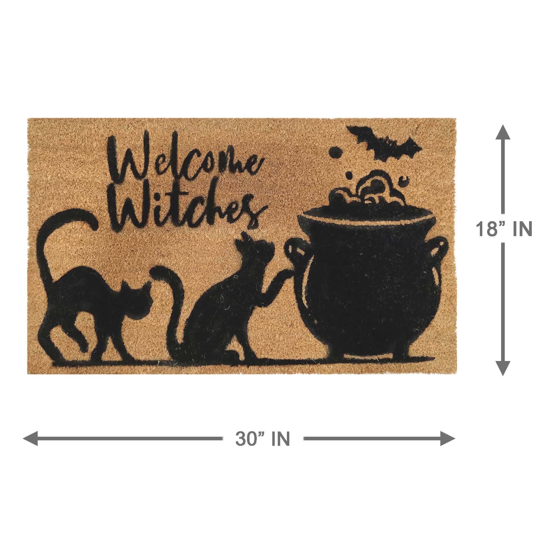 Spellbound Welcome Witches Coir Mat, 18x30
