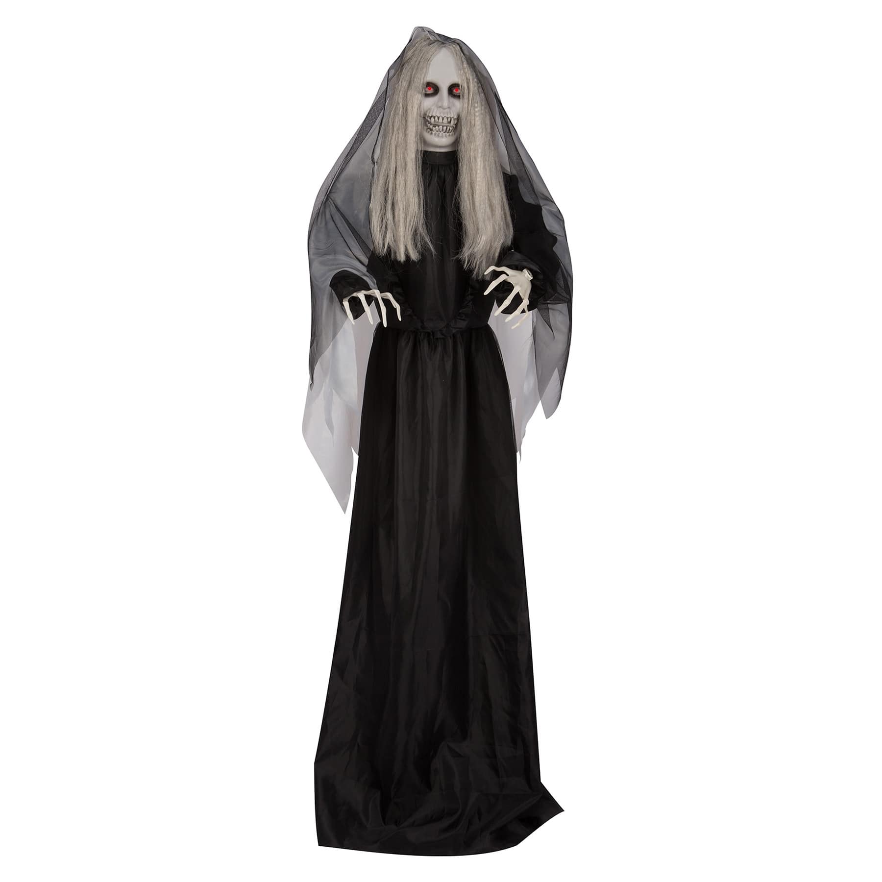 Pop-Up Creepy Woman Animatronic, 5'