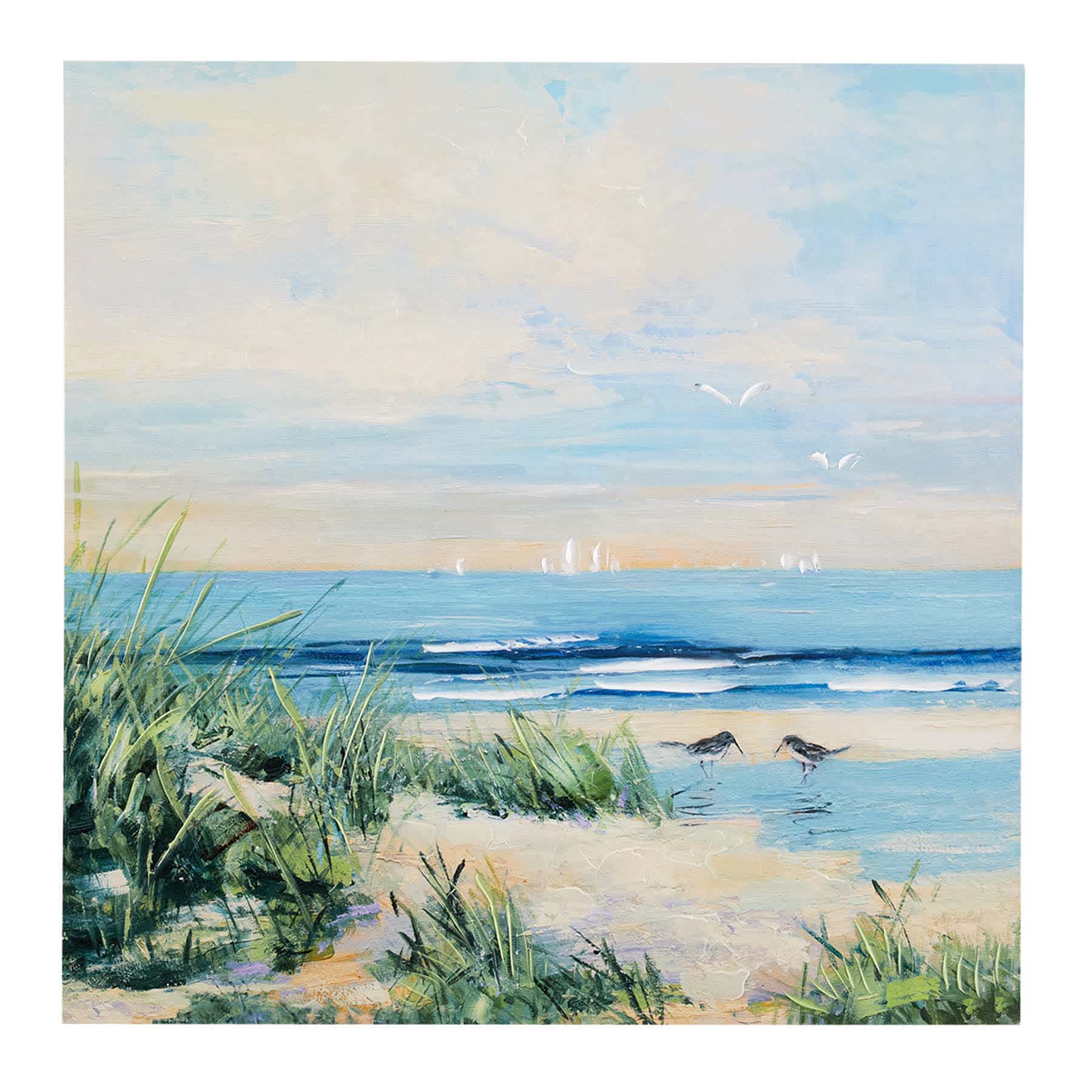 Coastal Landscape Canvas Wall Art, 24"