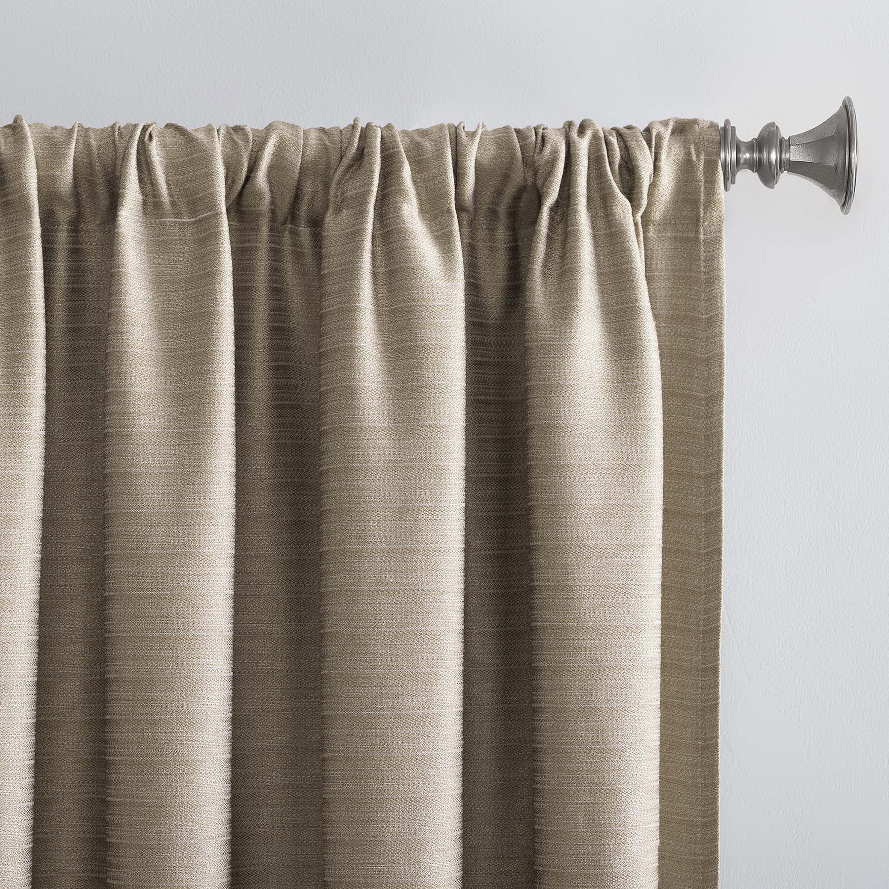 Dune Thermal Lined Rod Pocket Blackout Curtain Panel, 84"