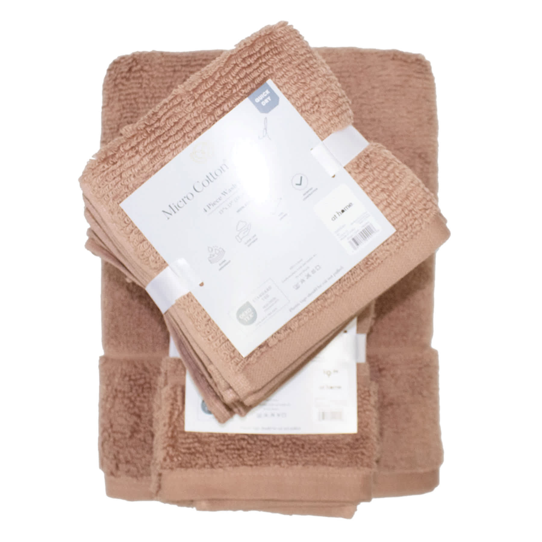 2-Pack Mocha Cloud Hand Towel Set