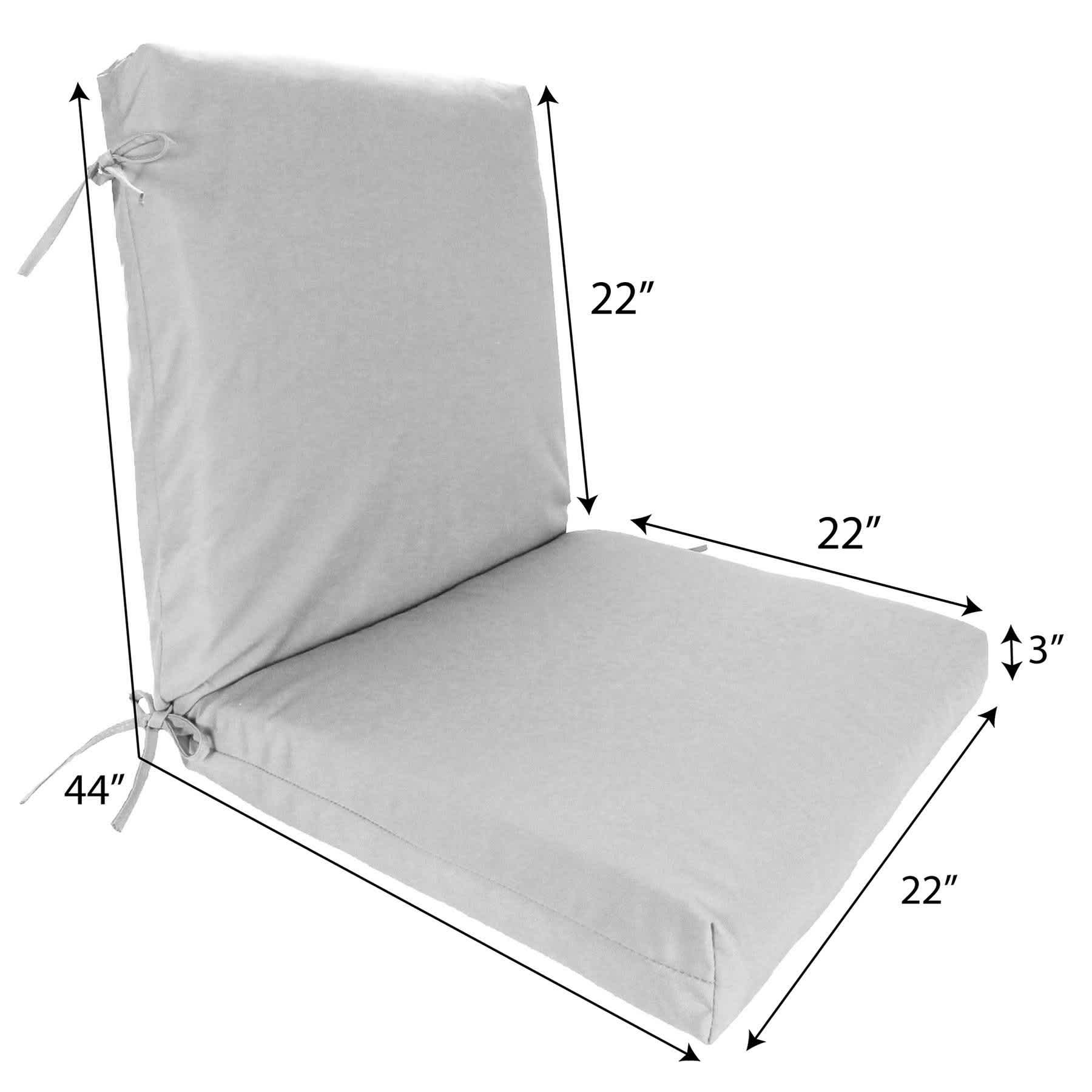 Cherry Canvas Hinged Outdoor Cushion
