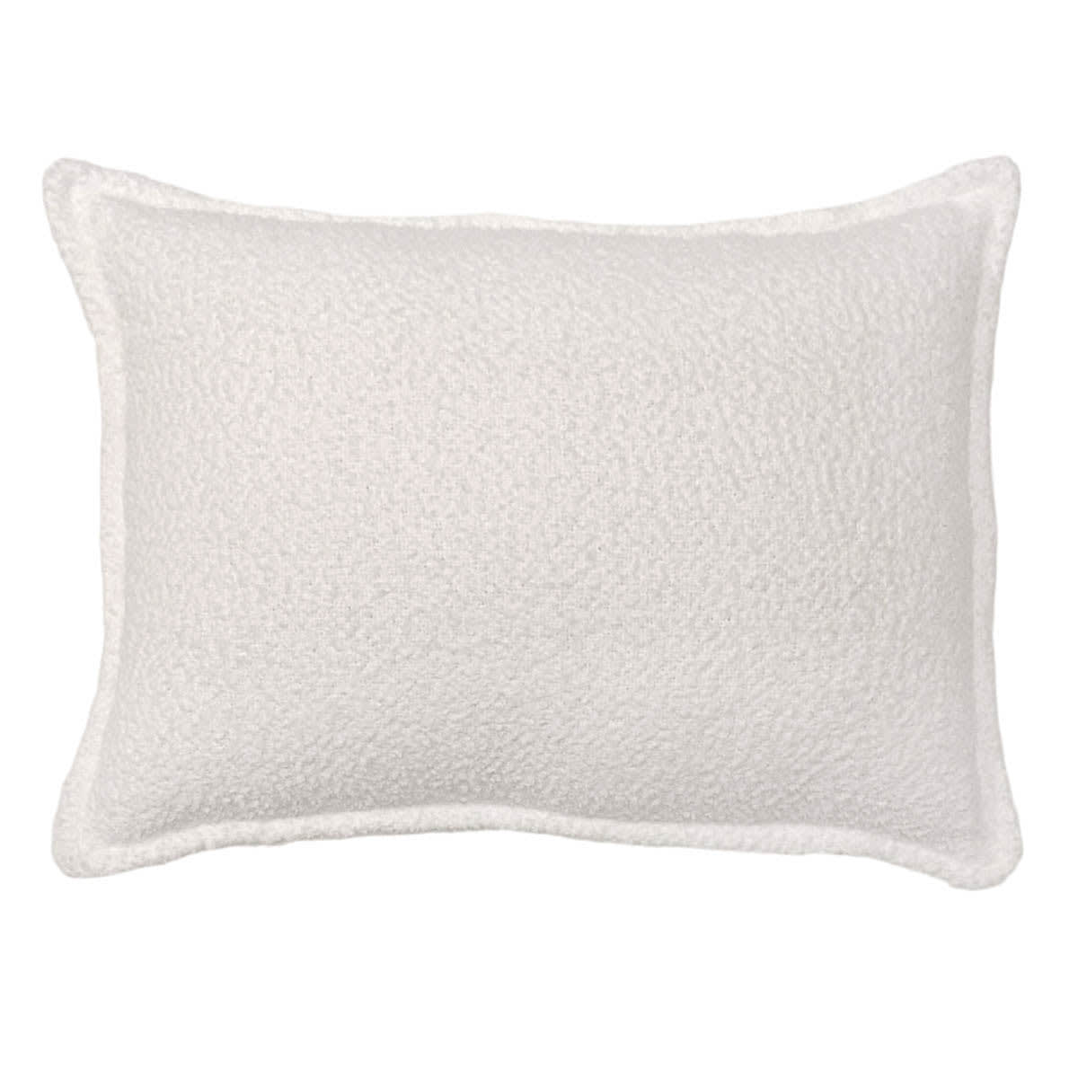 Crosby St. White Soft Textured Boucle Throw Pillow, 14x20