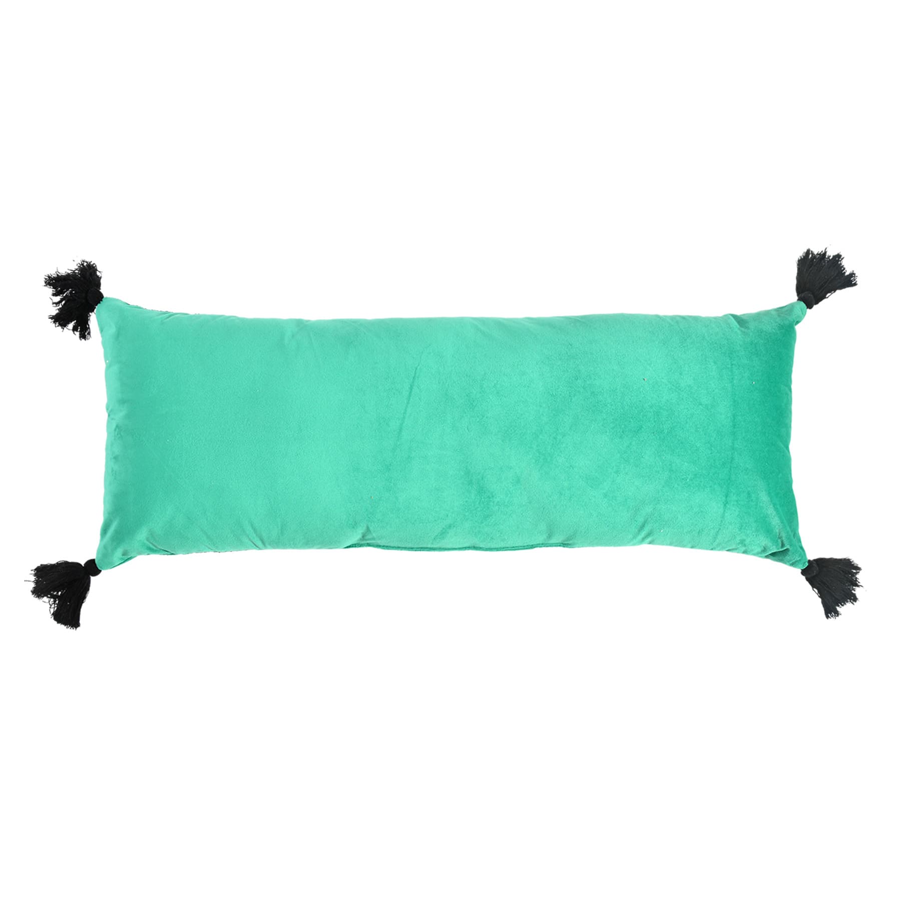Spellbound Embroidered Snake Oblong Throw Pillow, 14x36