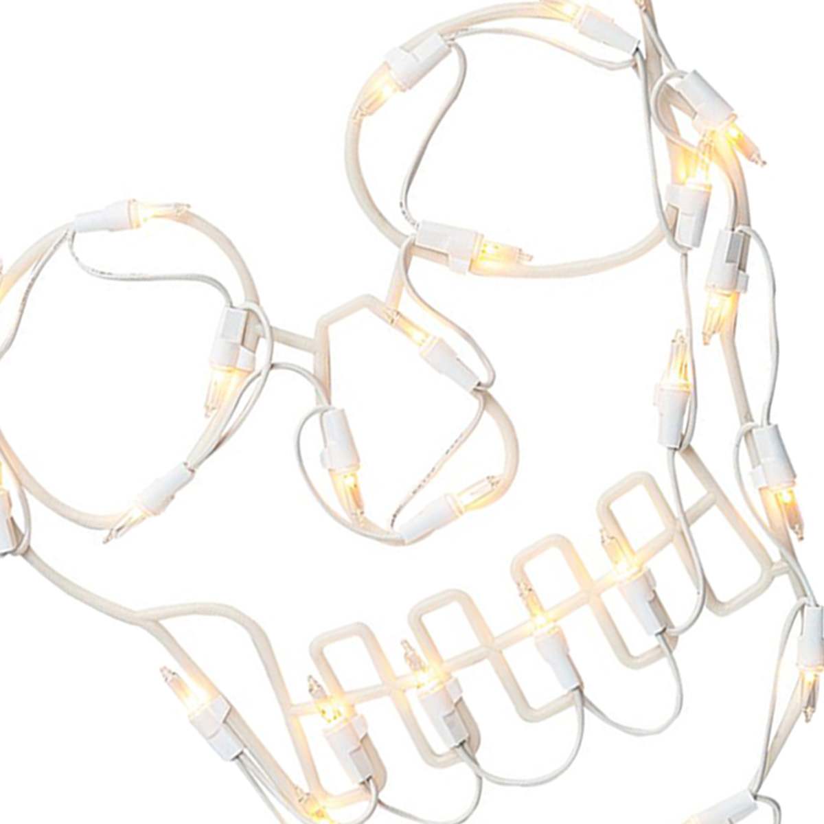 LED Plastic Frame Skull, 10x16