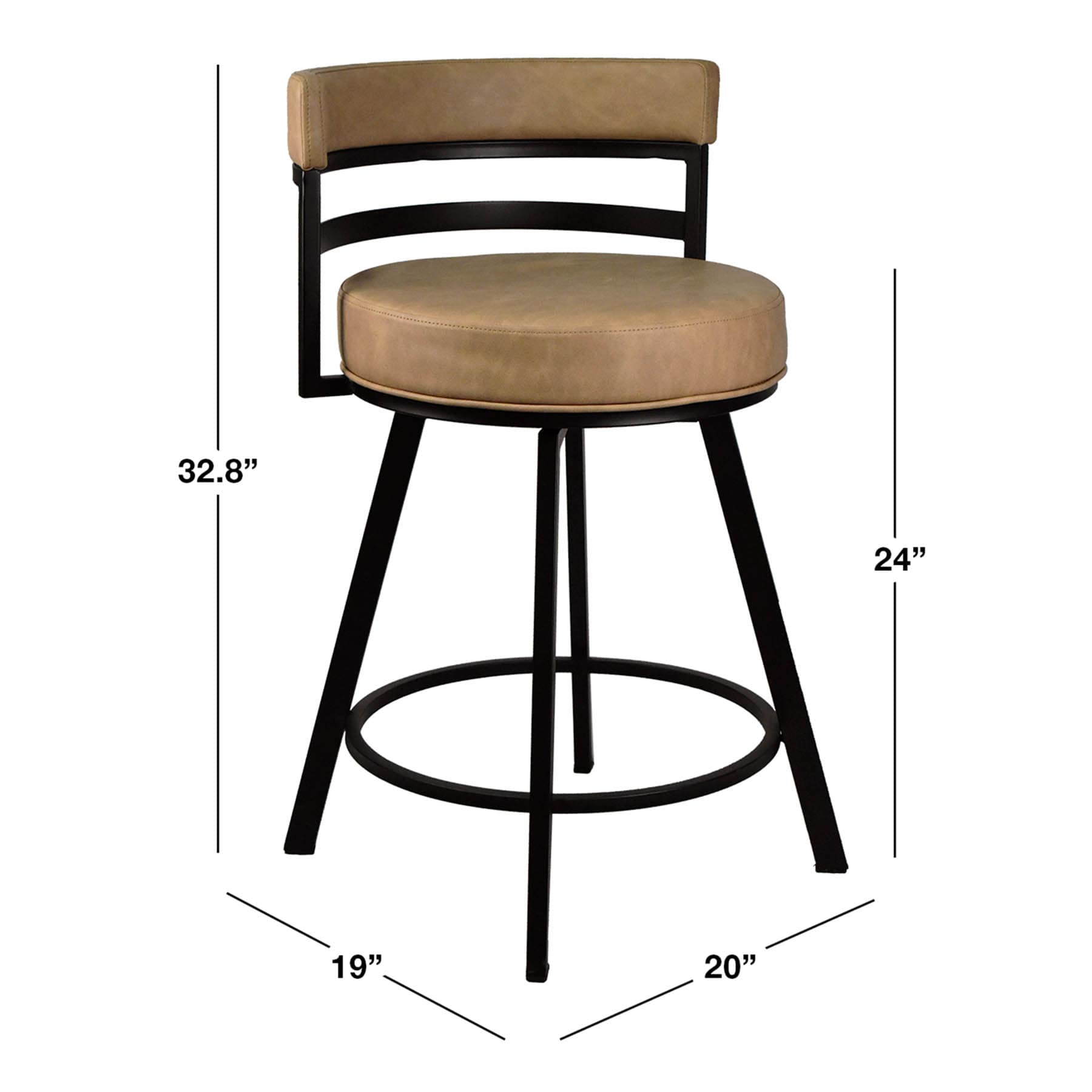 Milo Counter Stool, Tan