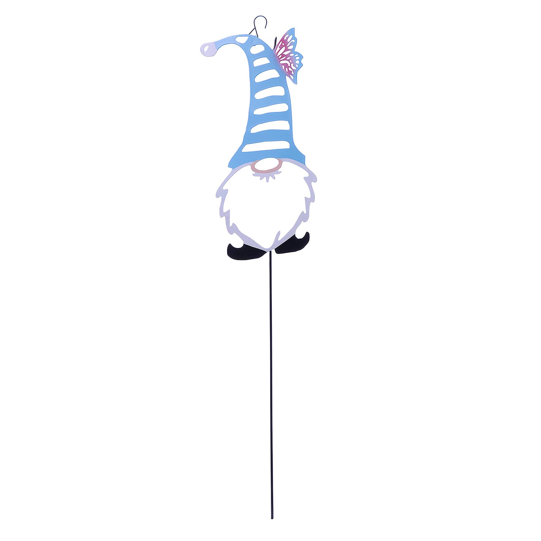 Sunny Club Blue Gnome Metal Stake, 24"