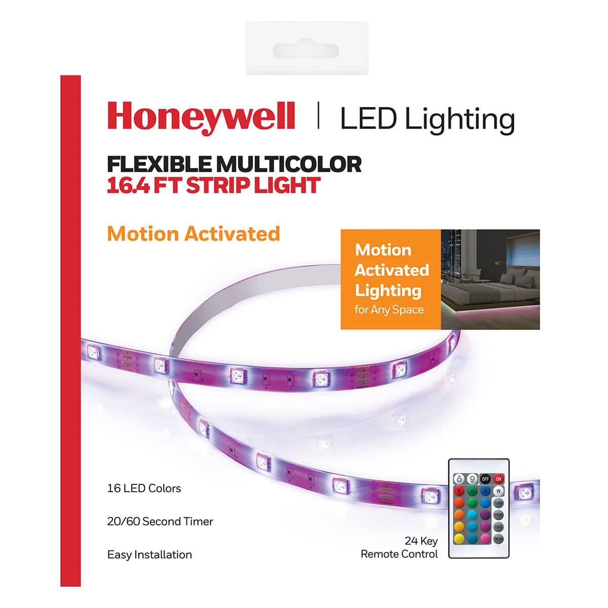 RGB Motion Strip Lights, 16.4'