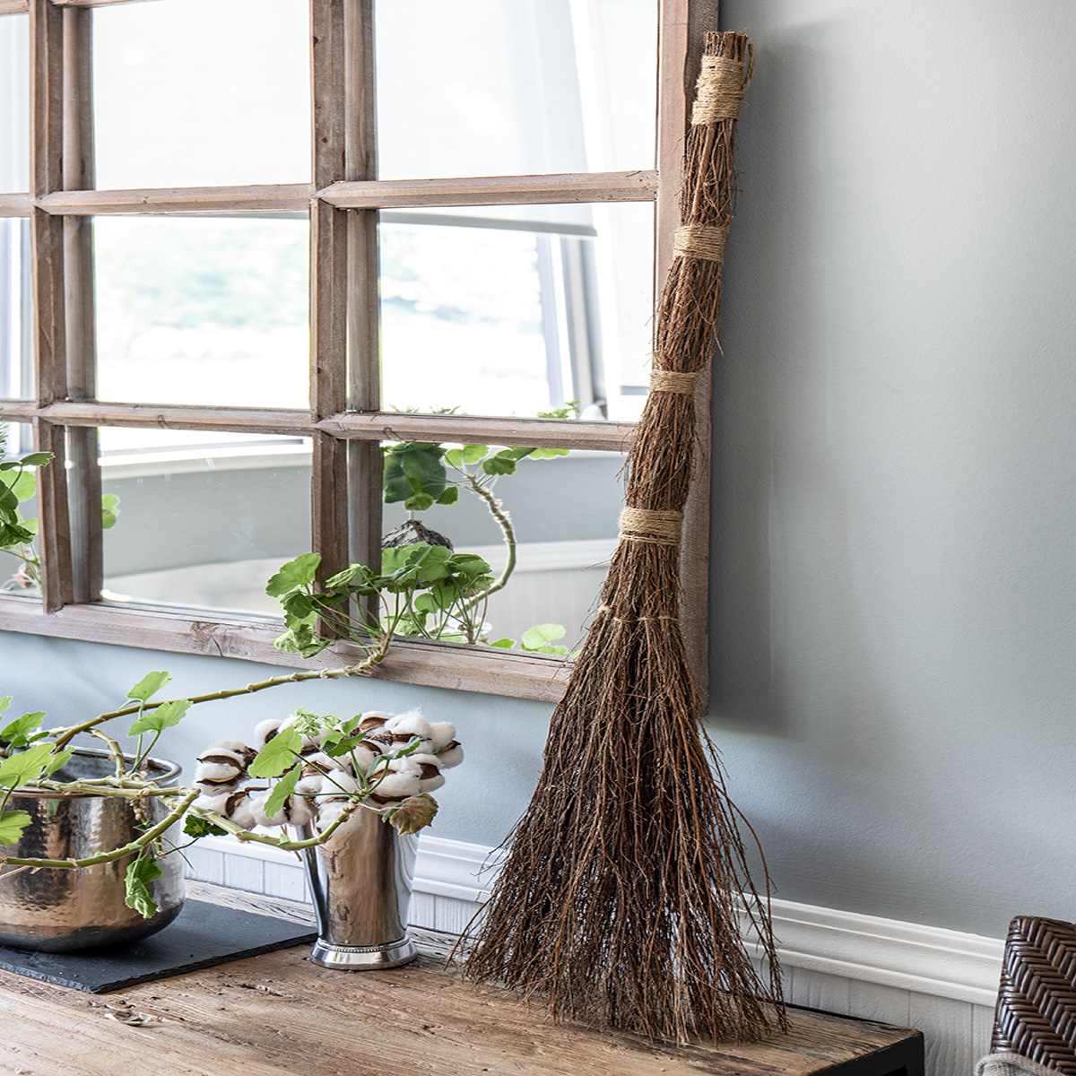 Scented Decorated Broom Decor, 36"