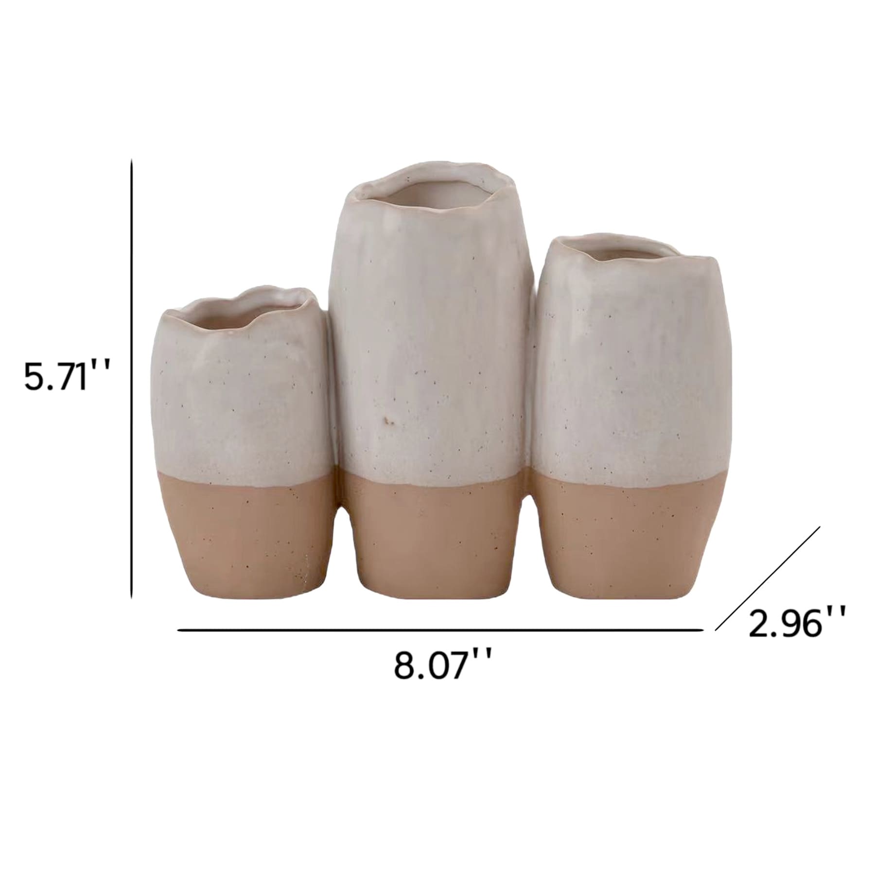 Honeybloom Ceramic Multi-Vase, 8x6