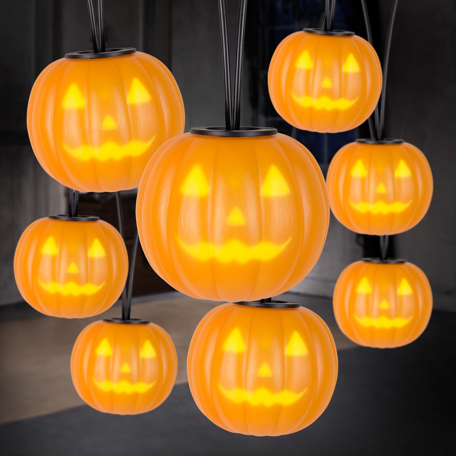 Monster Mash Emote Glow Classic Pumpkin String Lights