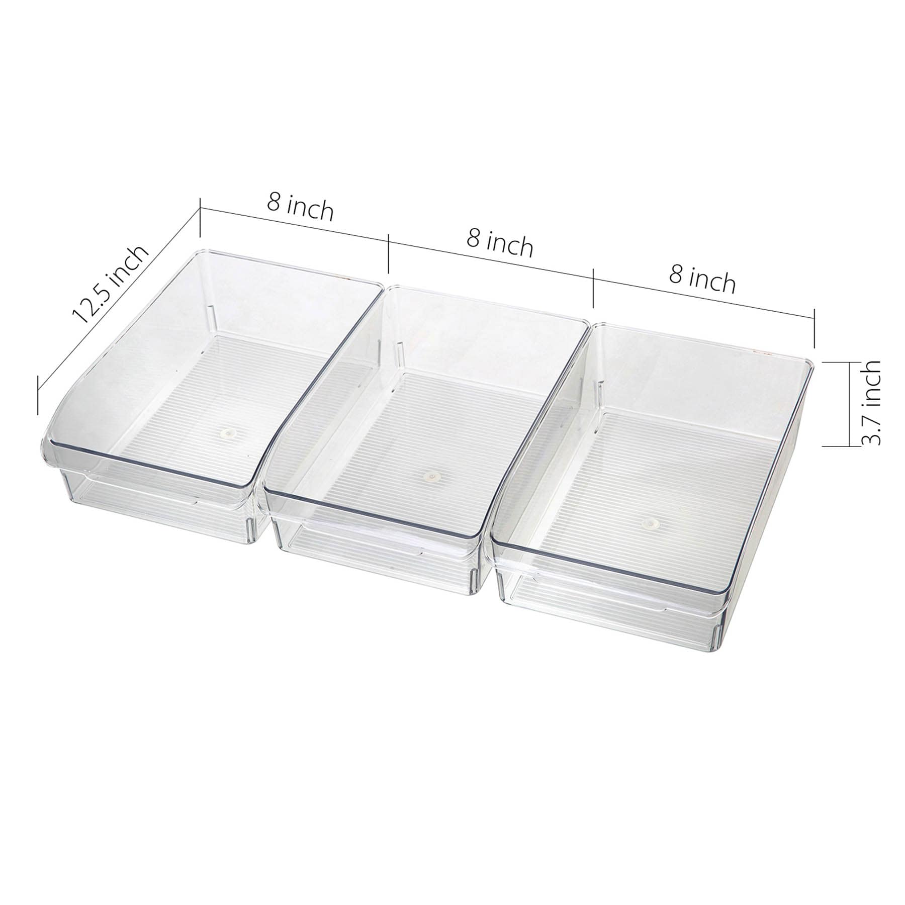 3-Piece Multipurpose Home Storage Bins