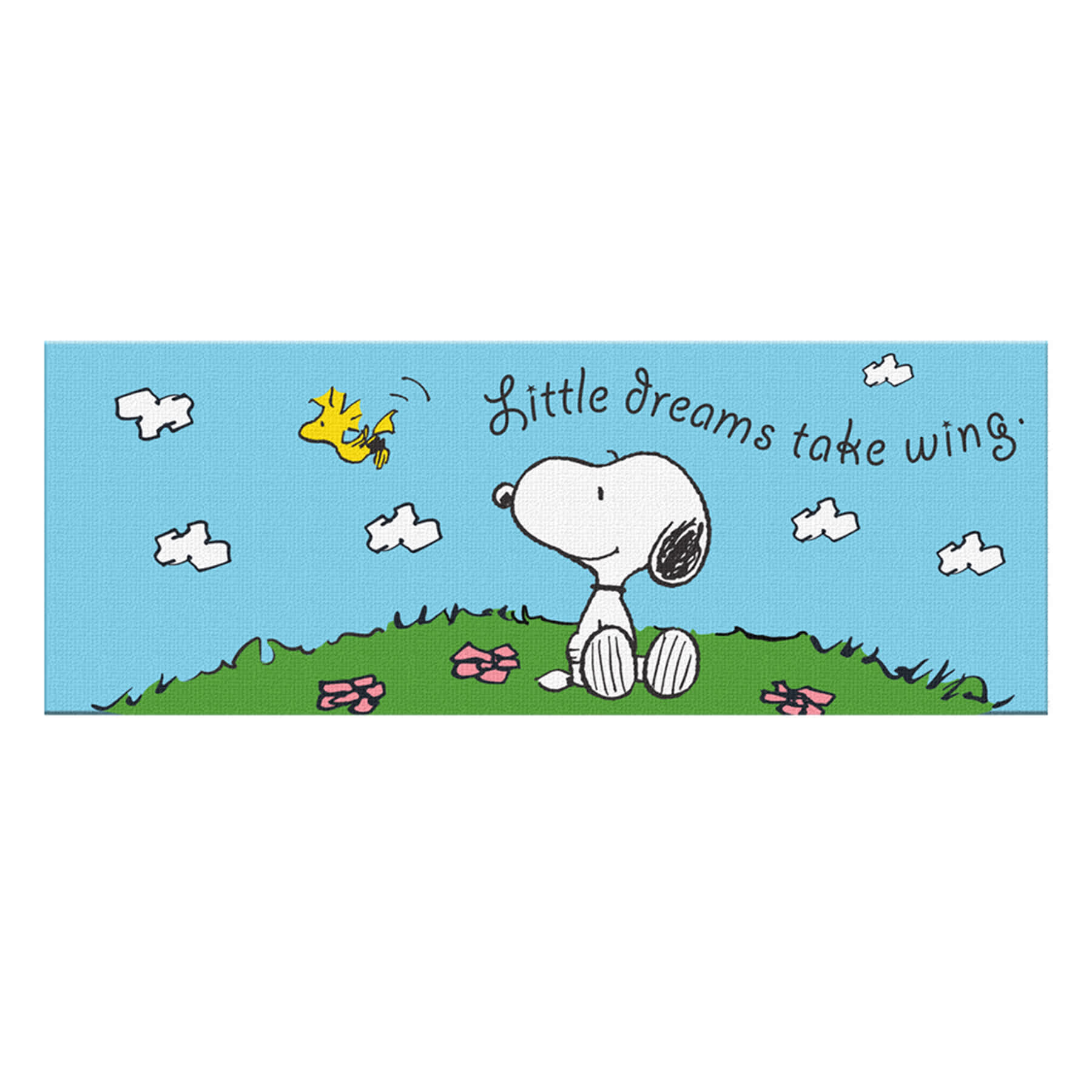 Snoopy Canvas Wall Art, 30x12
