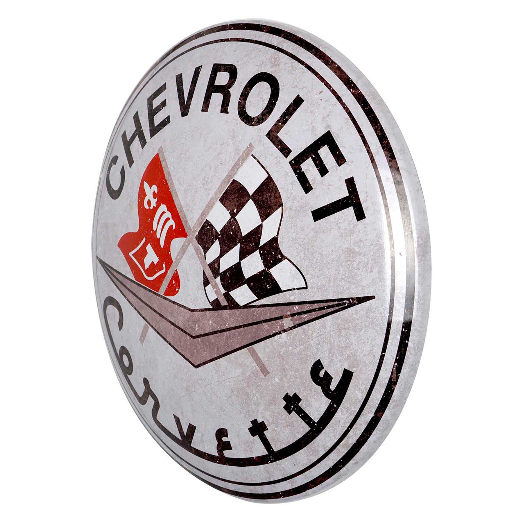 Corvette Metal Sign Wall Decor, 15"