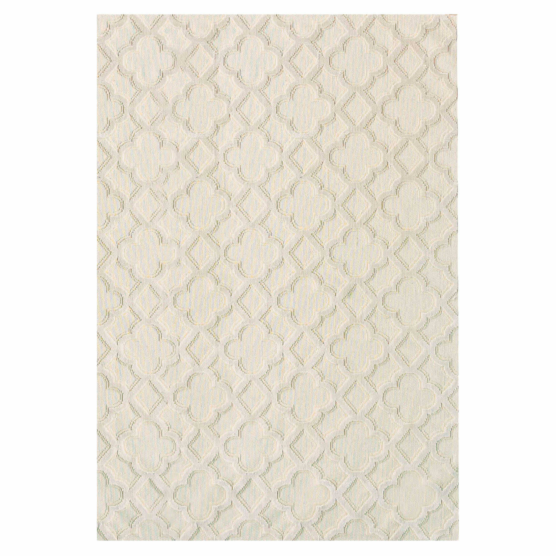 (A515) Providence Zenith Neutral Trellis Area Rug, 5x7