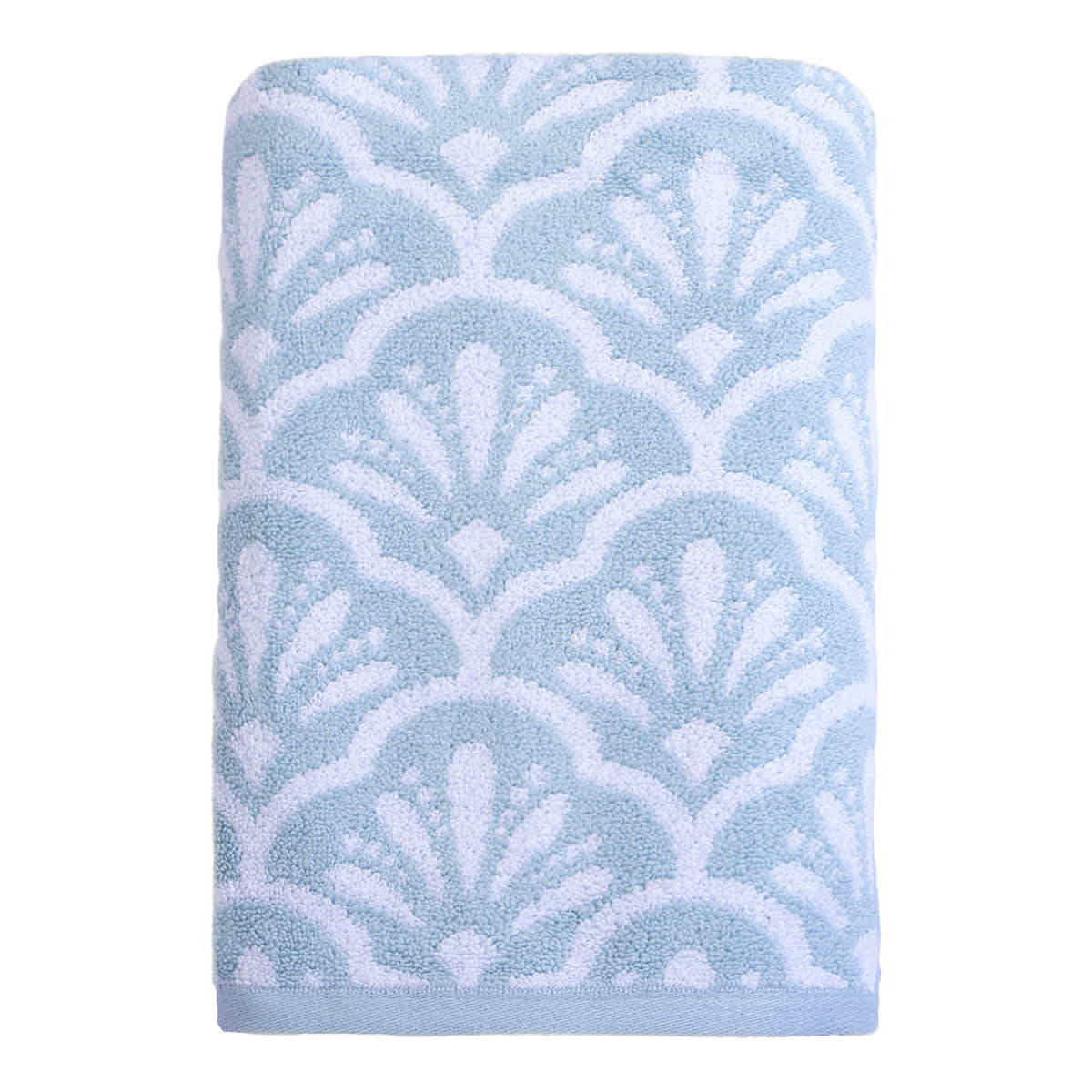 Providence Luxury Jacquard Light Blue Bath Towel, 30x56