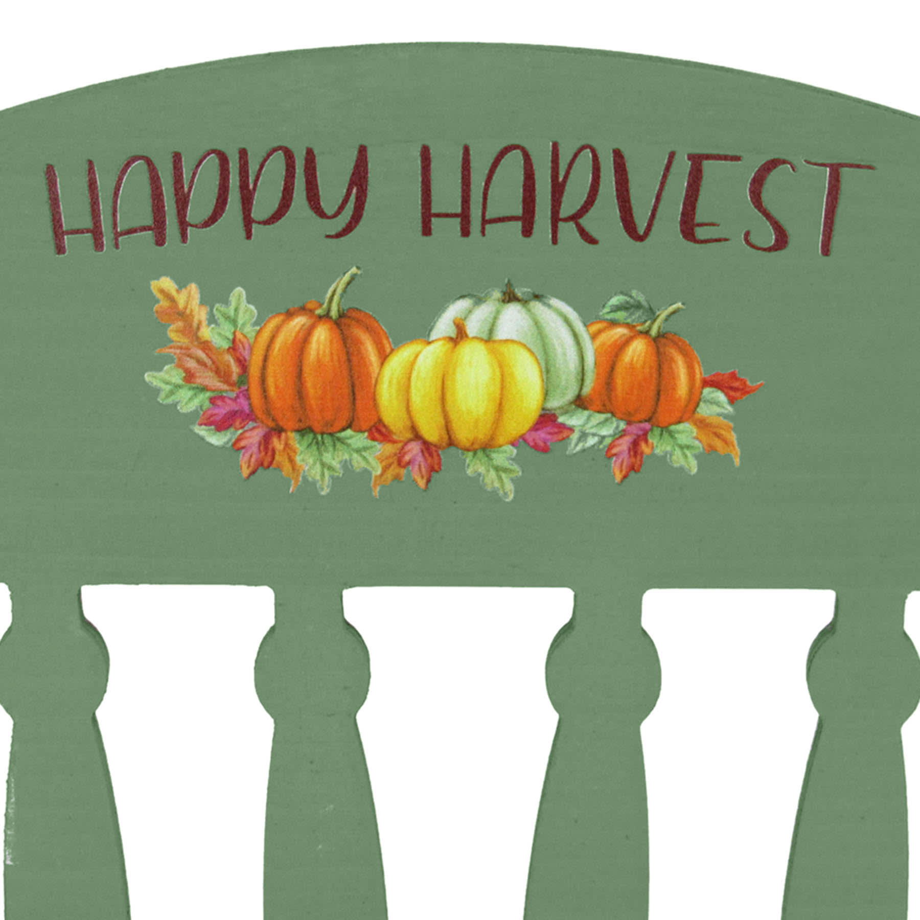 Homespun Harvest Green Wooden Rocking Chair, 13"