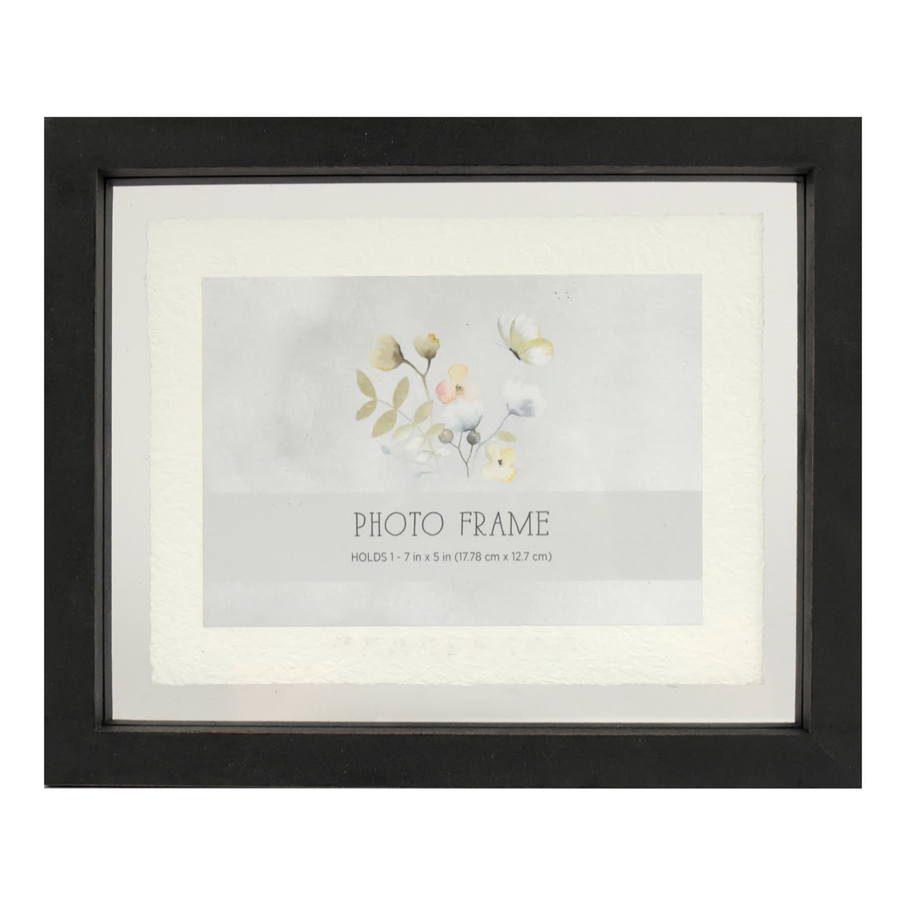 Black Floating Tabletop Picture Frame, 5x7