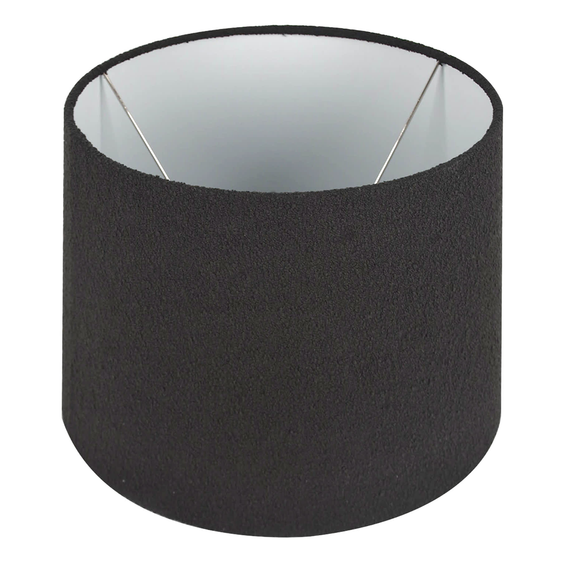 Crosby St. Black Boucle Medium Table Lamp Shade, 12x14x10