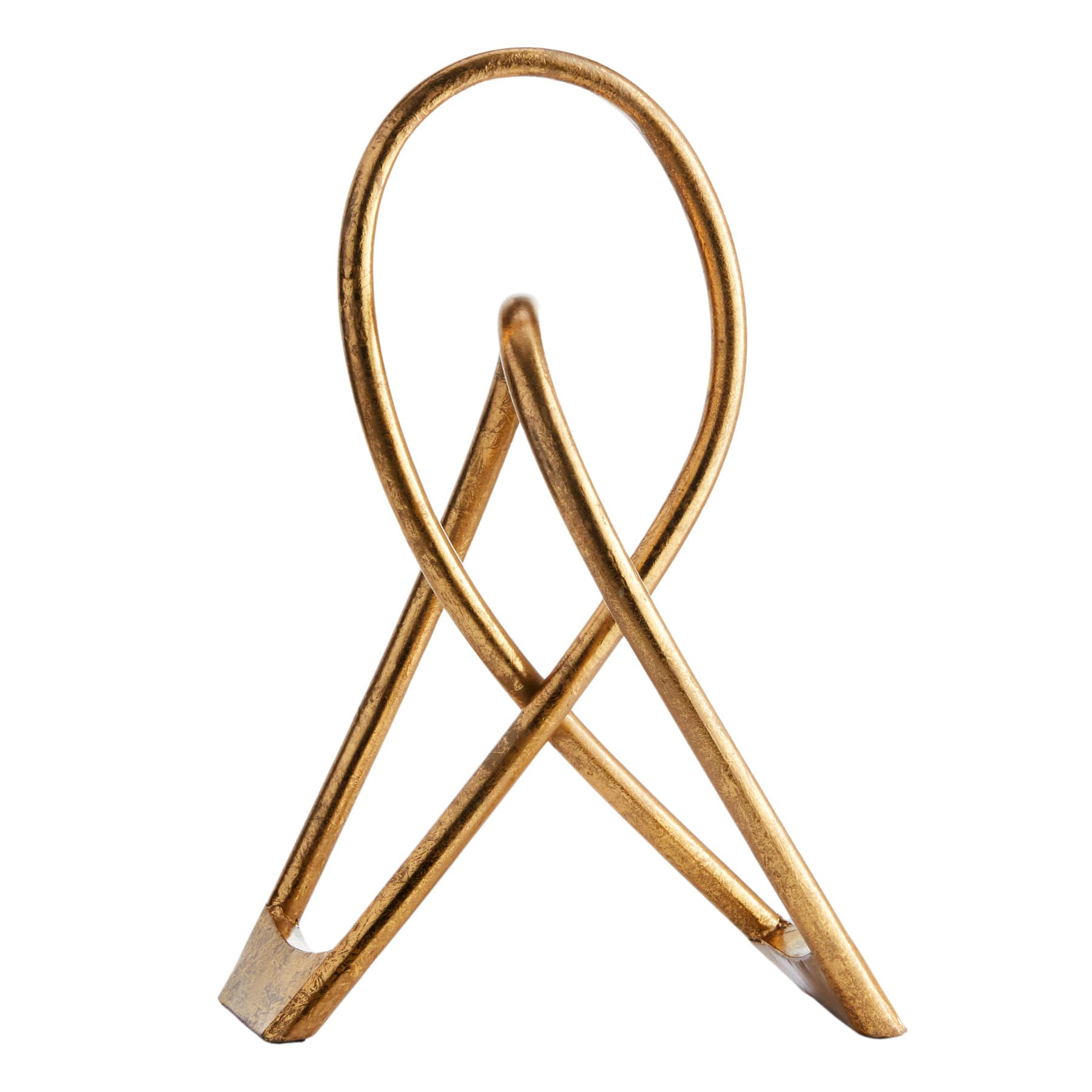 Abstract Gold Metal Decor, 16"