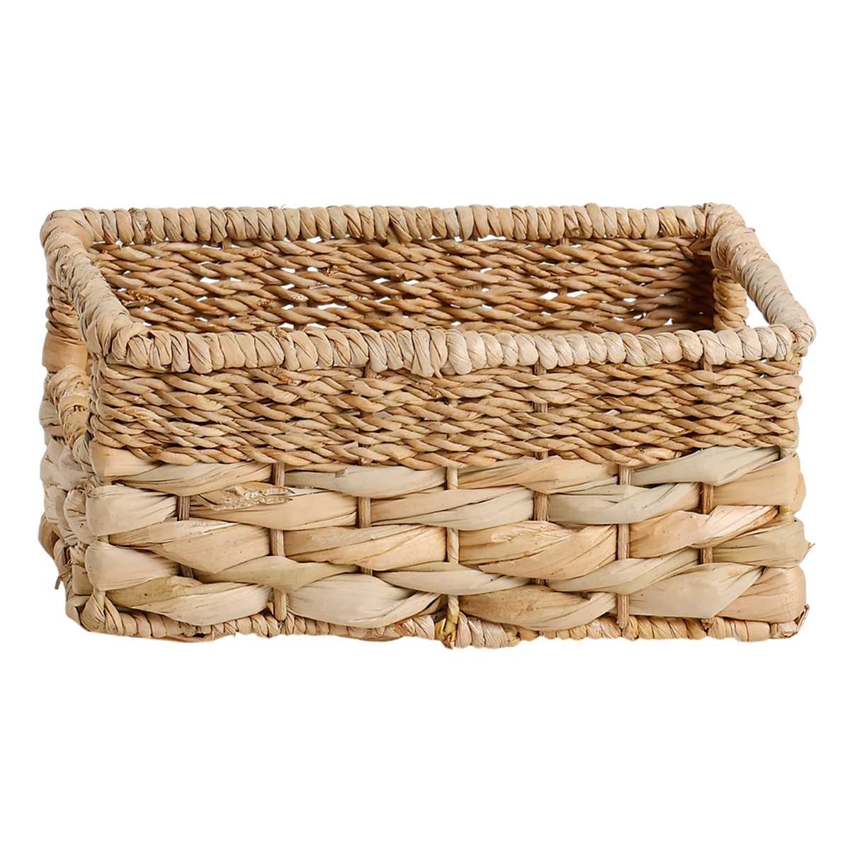 Joan Water Hyacinth Rectangle Storage Basket, Small