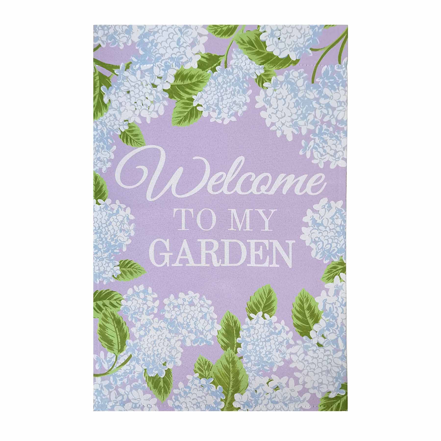 Providence Hydrangea Floral Yard Flag, 18"
