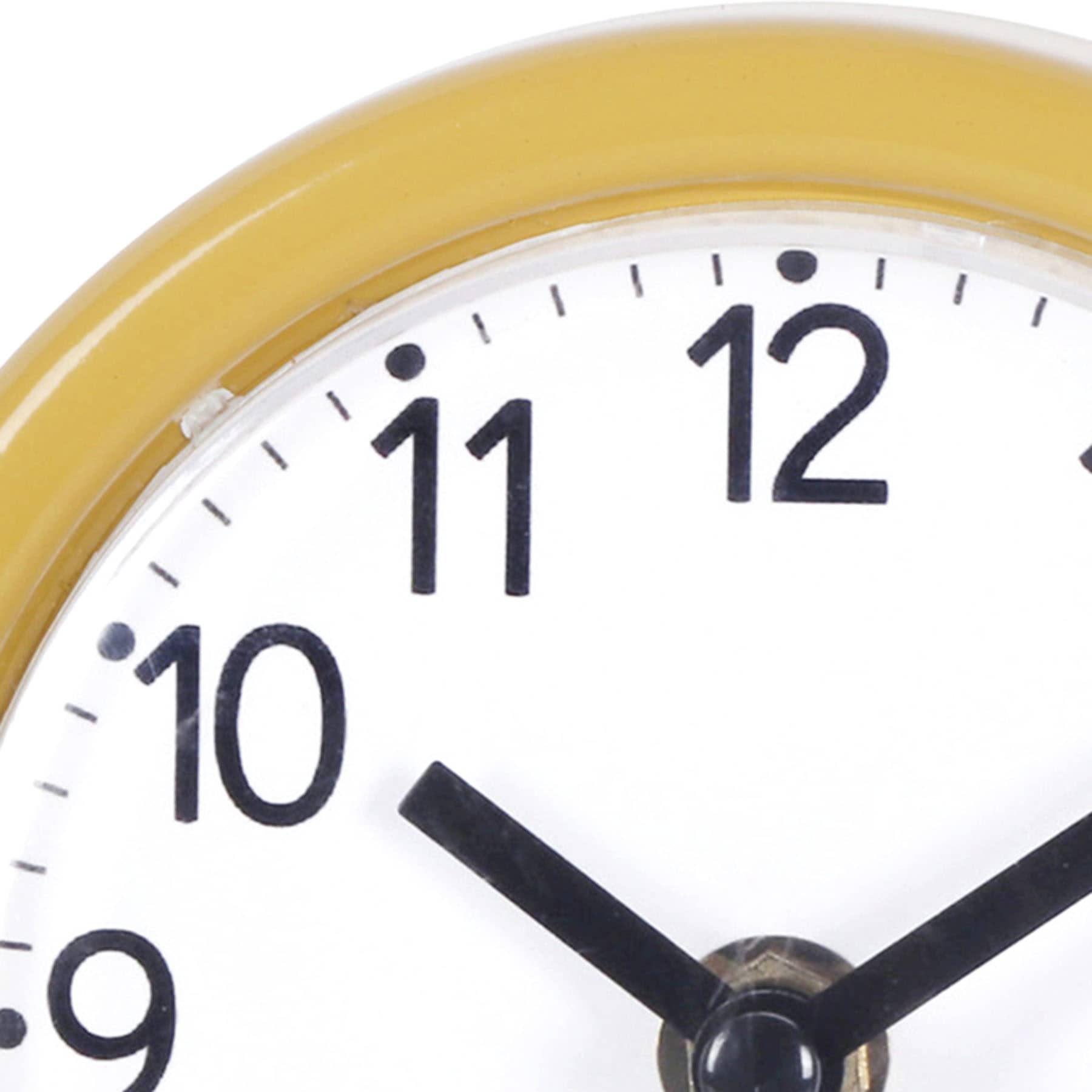 Tiny Dreamers Yellow Round Metal Clock, 5"
