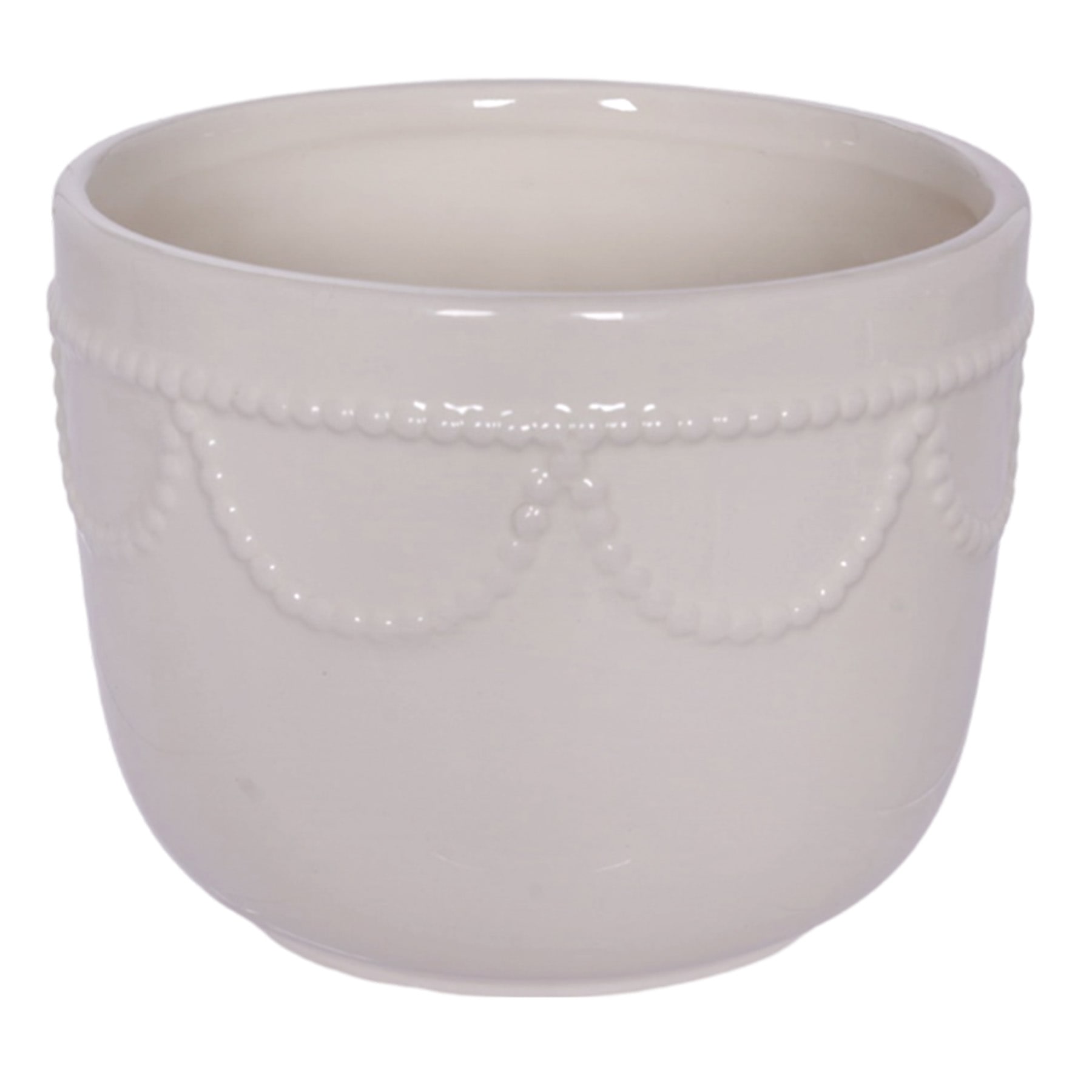 Providence Indoor Daphne White Planter, 4"