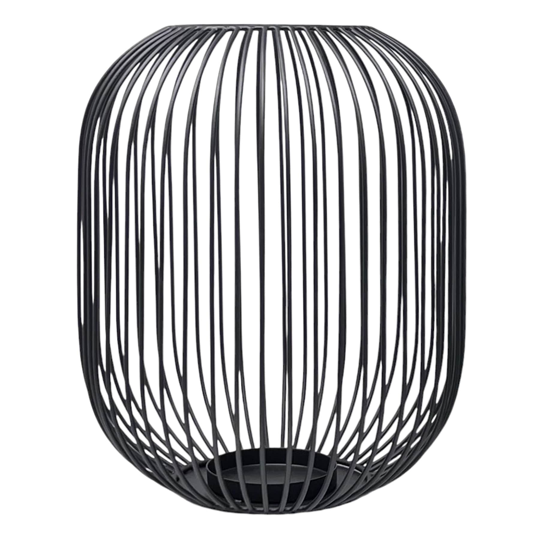 Crosby St. Black Metal Wire Lantern, 13"