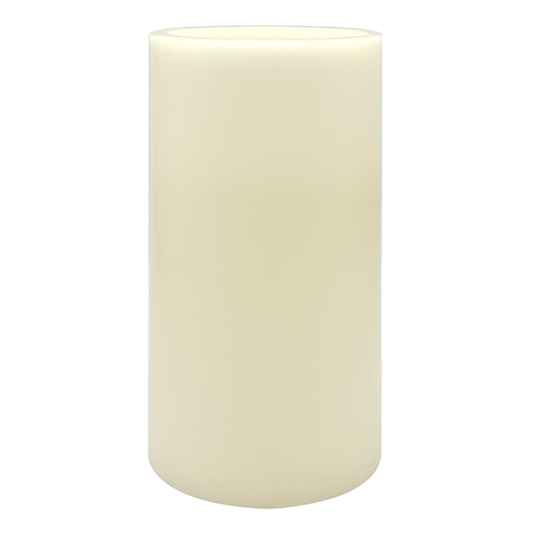 Ivory Wax LED Flameless Pillar Candle, 5x10