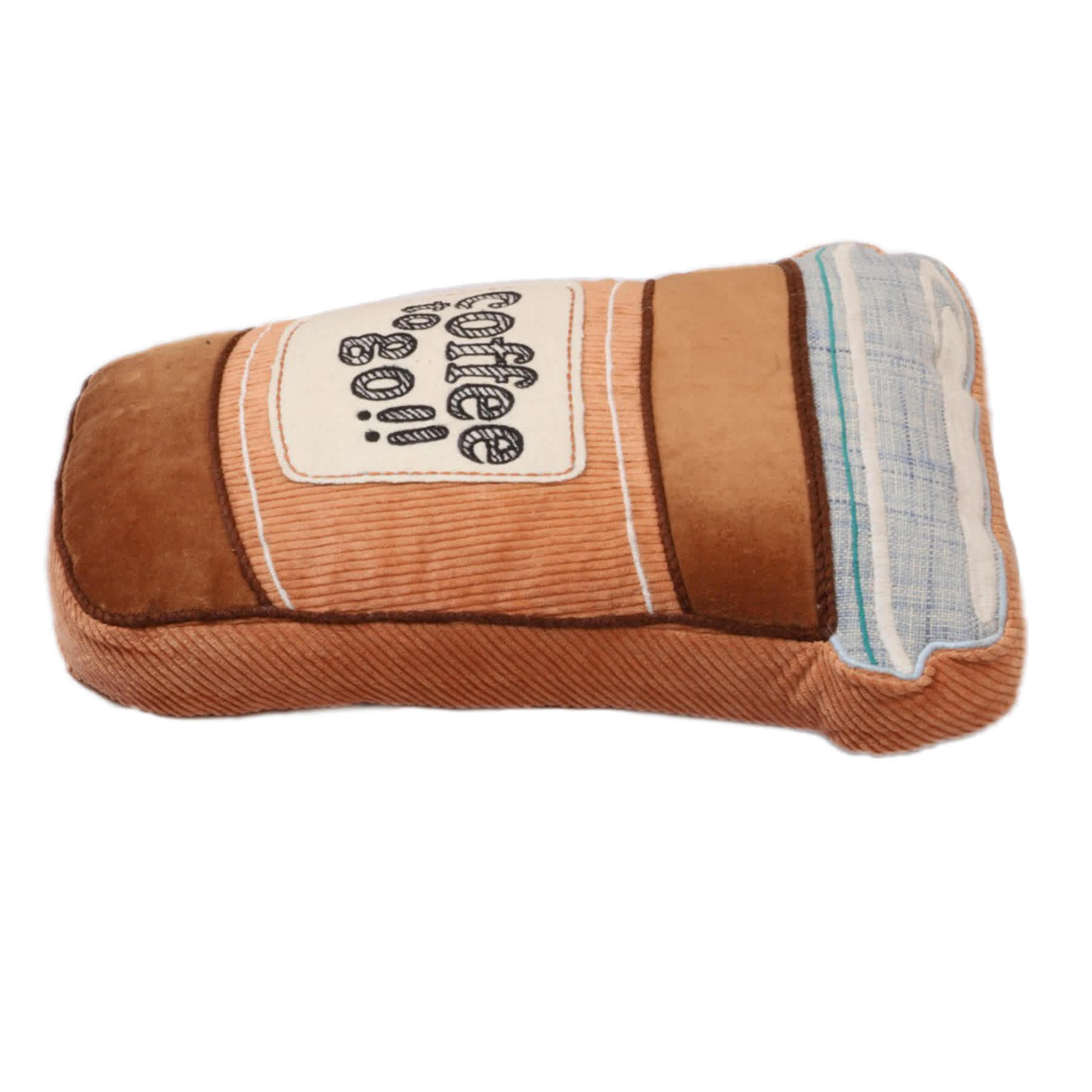 Coffee-To-Go Shaped Throw Pillow, 17x14
