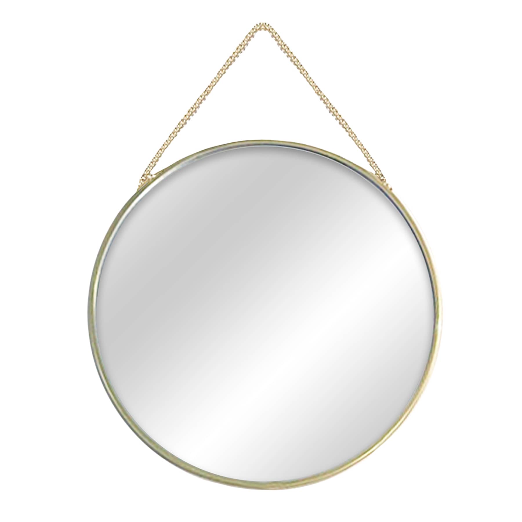 3-Piece Round Mirror Set with Chain Wall Hanger