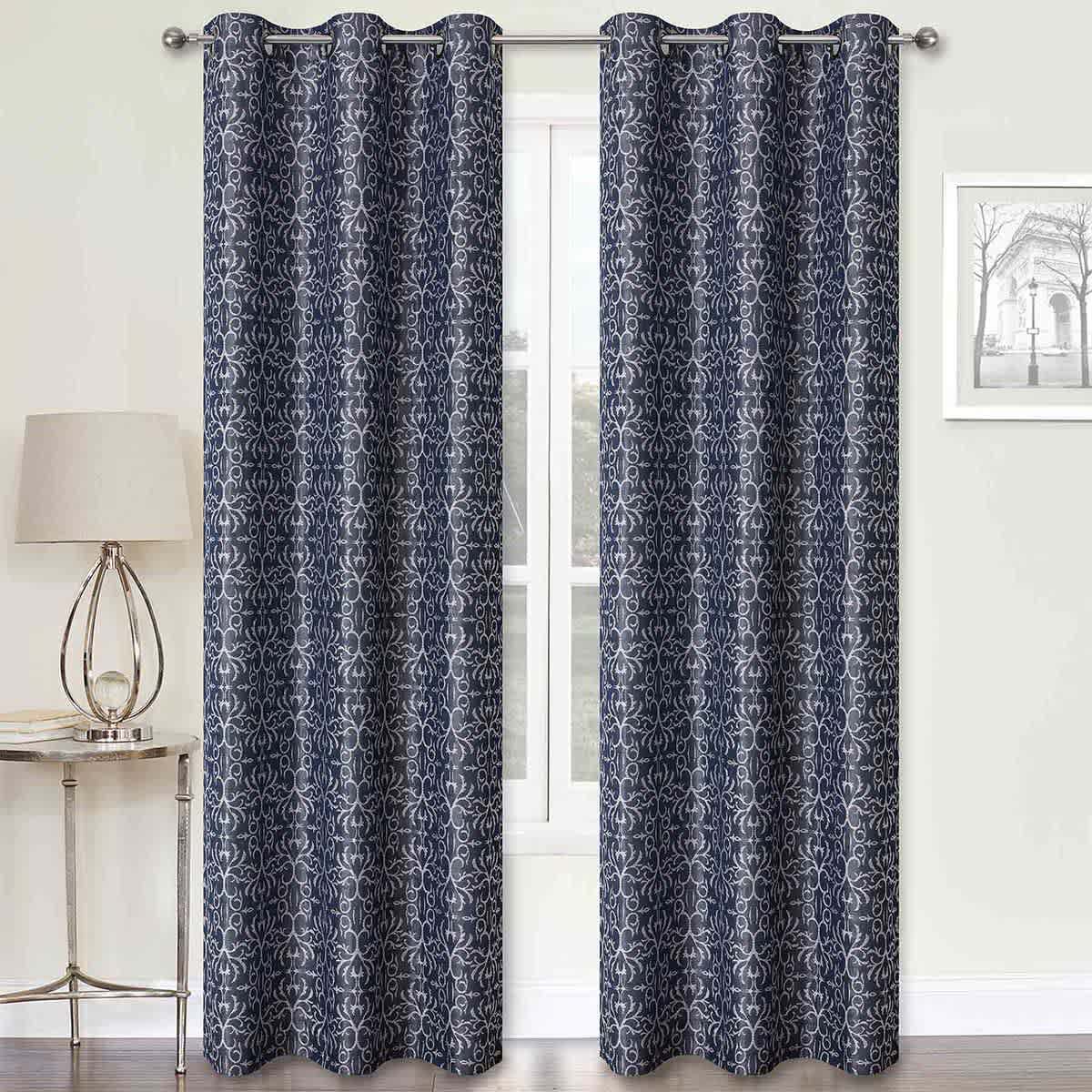 2-Pack Koa Blue Light Filtering Grommet Curtain Panel Set, 84"