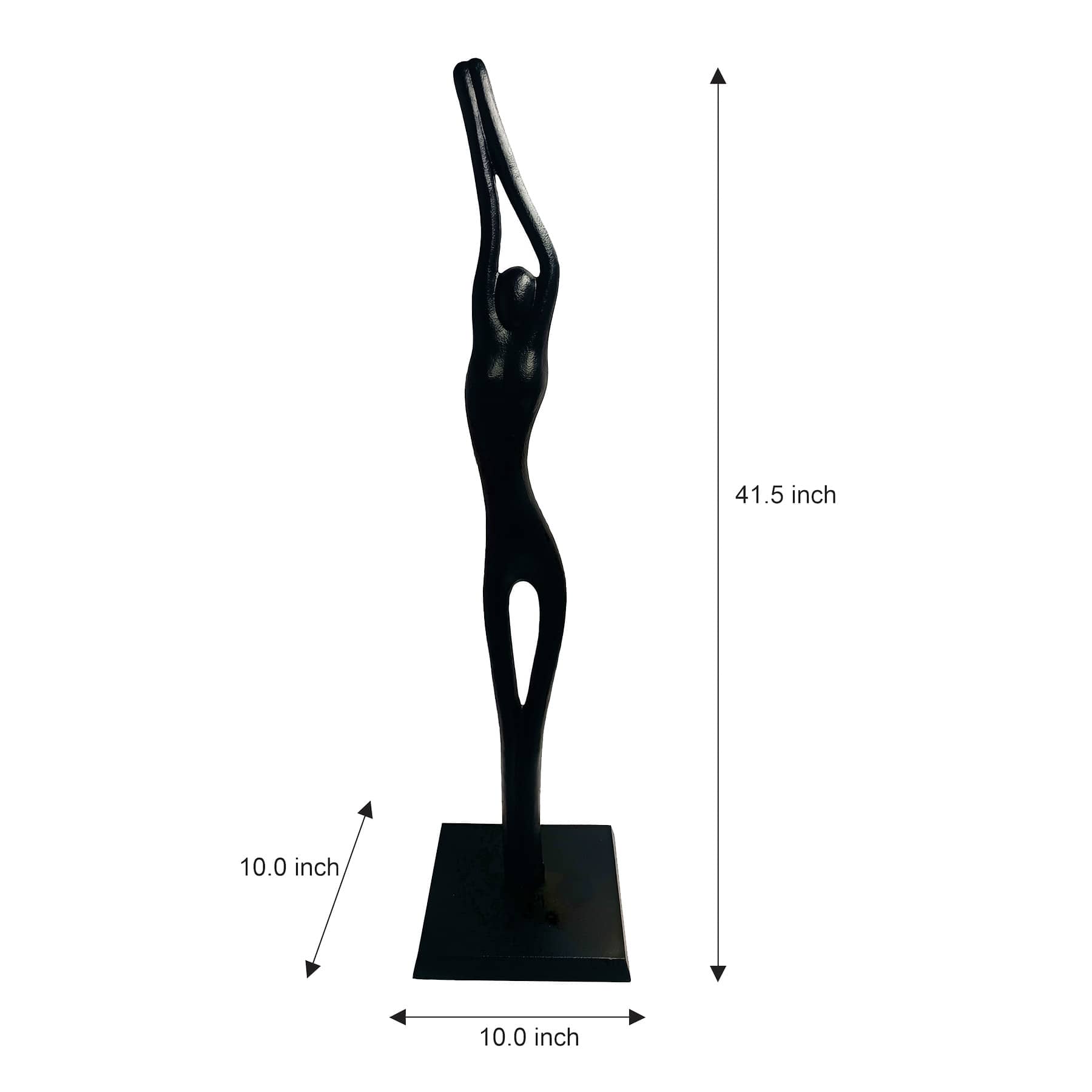 Black Cast Oversized Figural, 41"