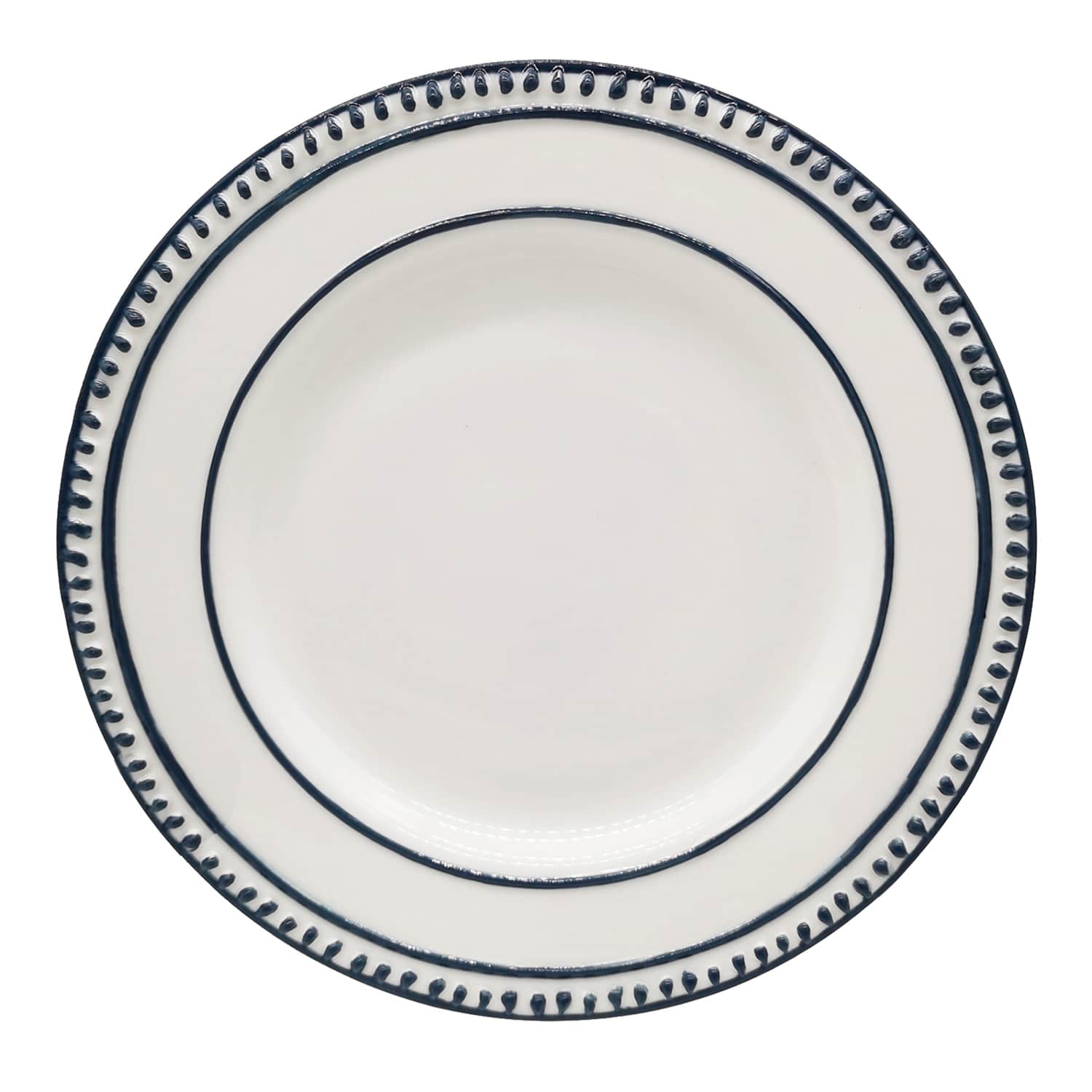 Honeybloom Blue Dot Salad Plate