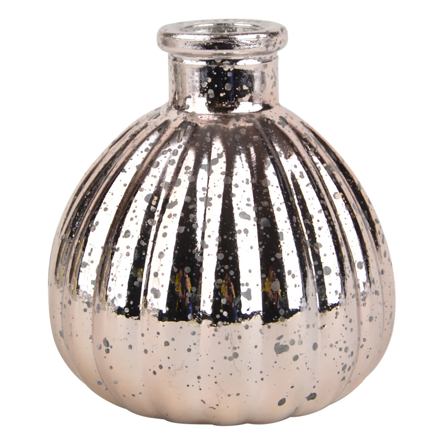 Pink Mercury Glass Bud Vase, 4"