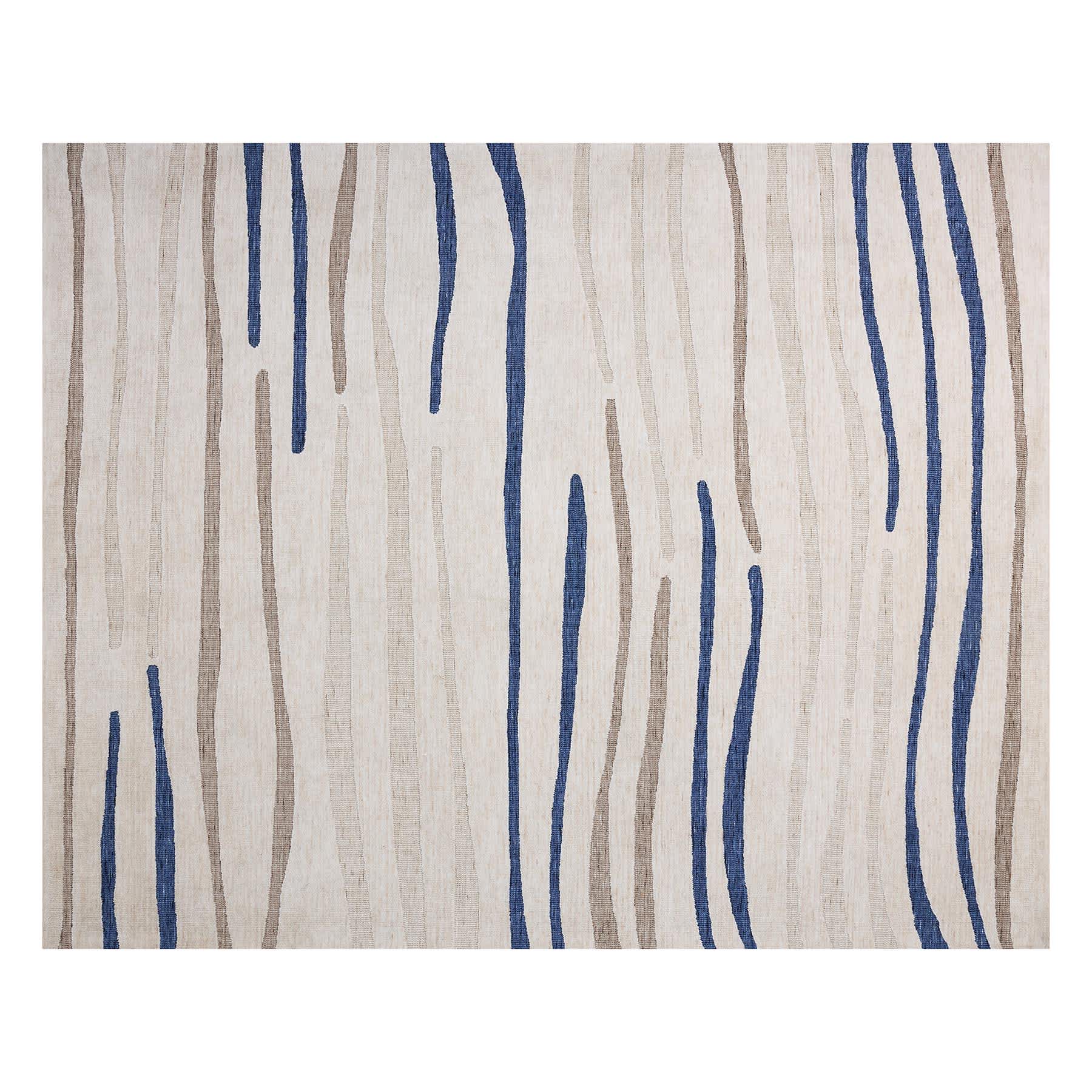 (B885) Crosby St. Indiana Neutral Circular Knit Area Rug, 8x10
