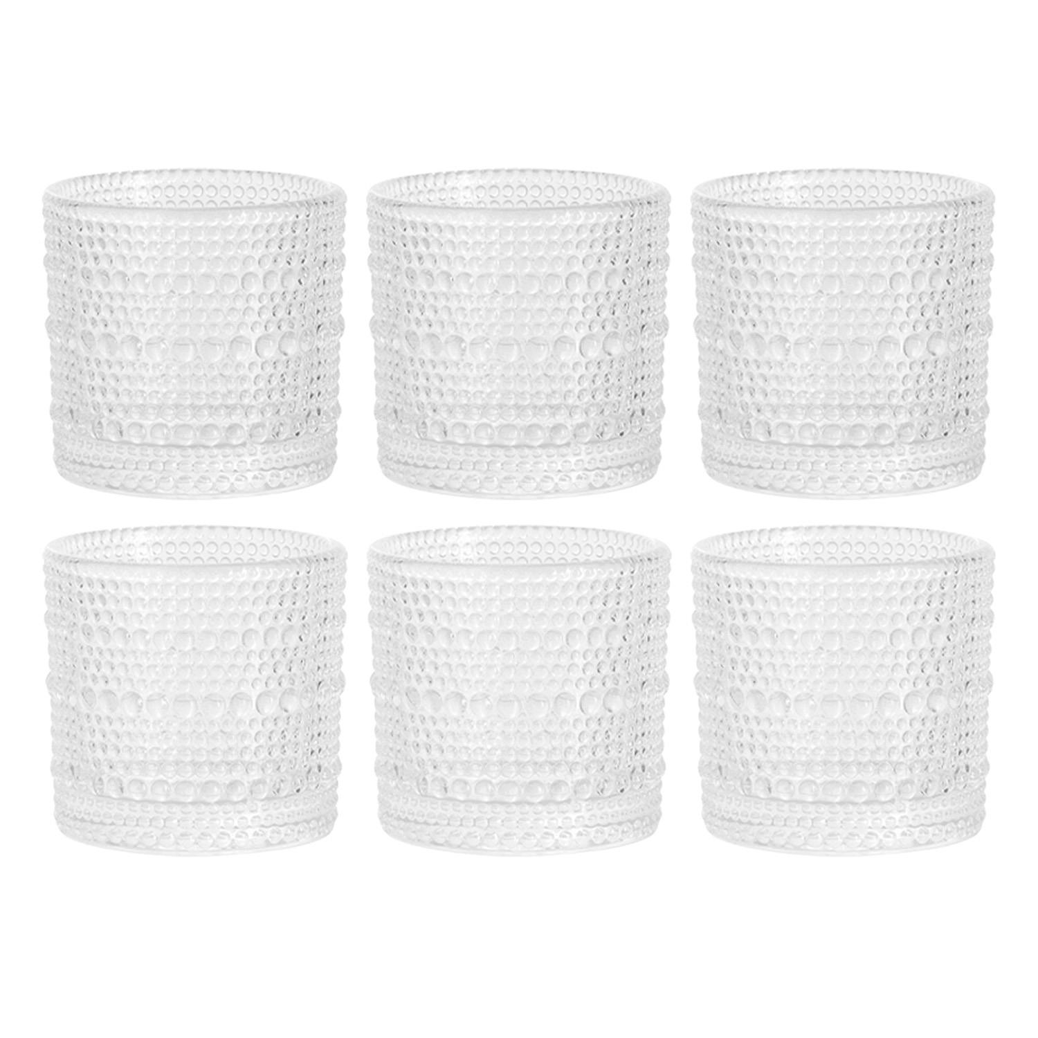 Set of 6 Clear Spectra Shot Glasses, 2oz