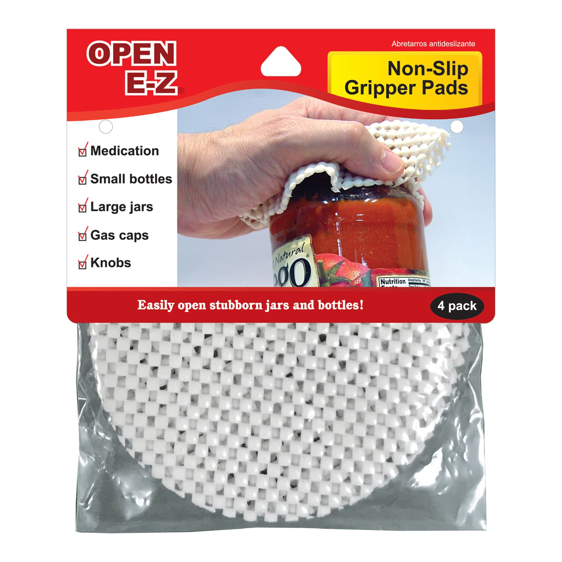 Open E-Z Non-Slip Gripper Pads 4 Count