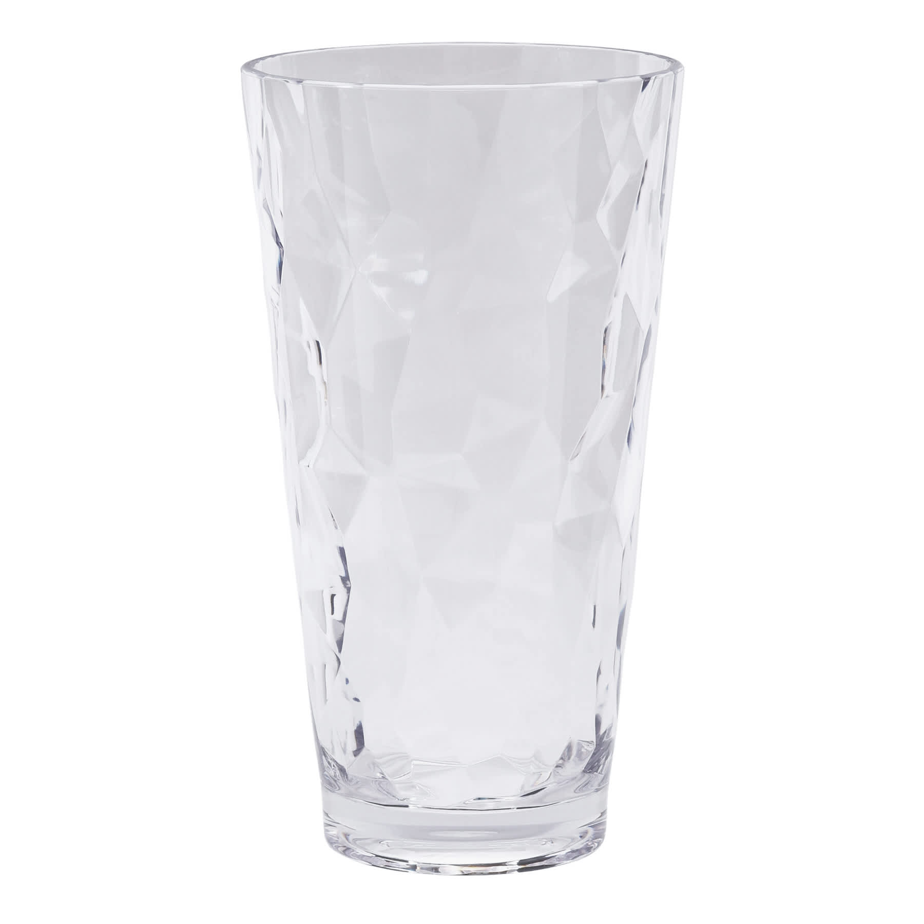 Clear Textured Acrylic Highball Glass, 21oz