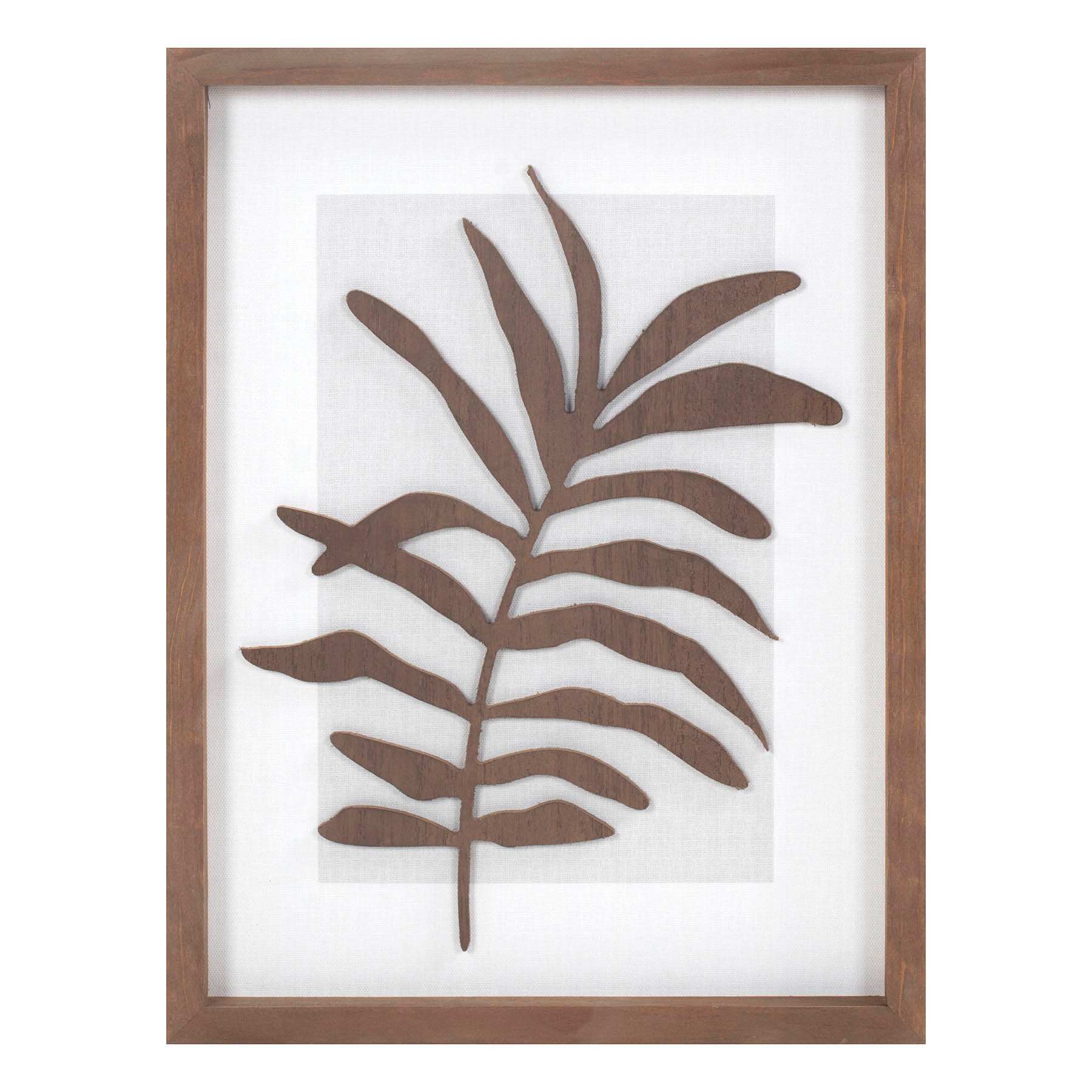 Cutout Leaves Wooden Wall Art, 12x16