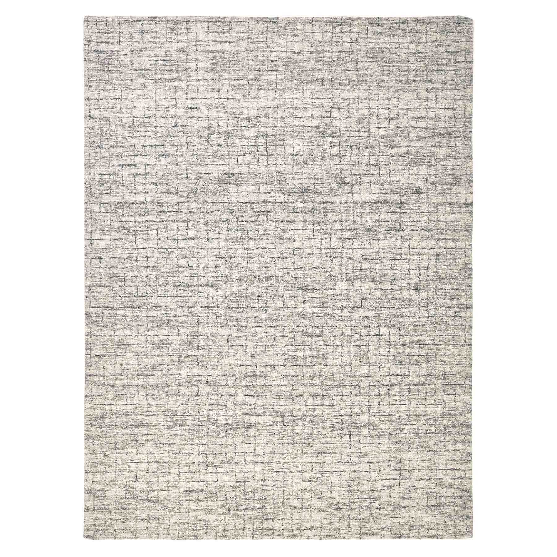 (A517) Crosby St. Tahoe Neutral Grey Textured Abstract Area Rug, 5x7