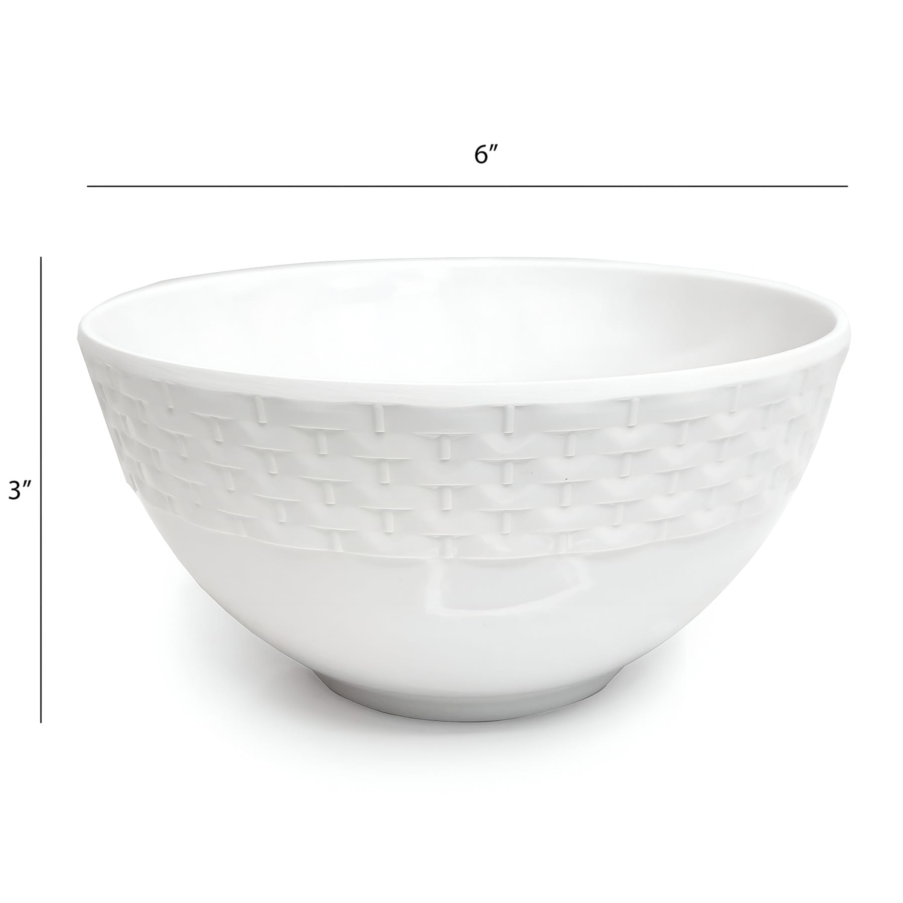 White Cereal Bowl, 6x3