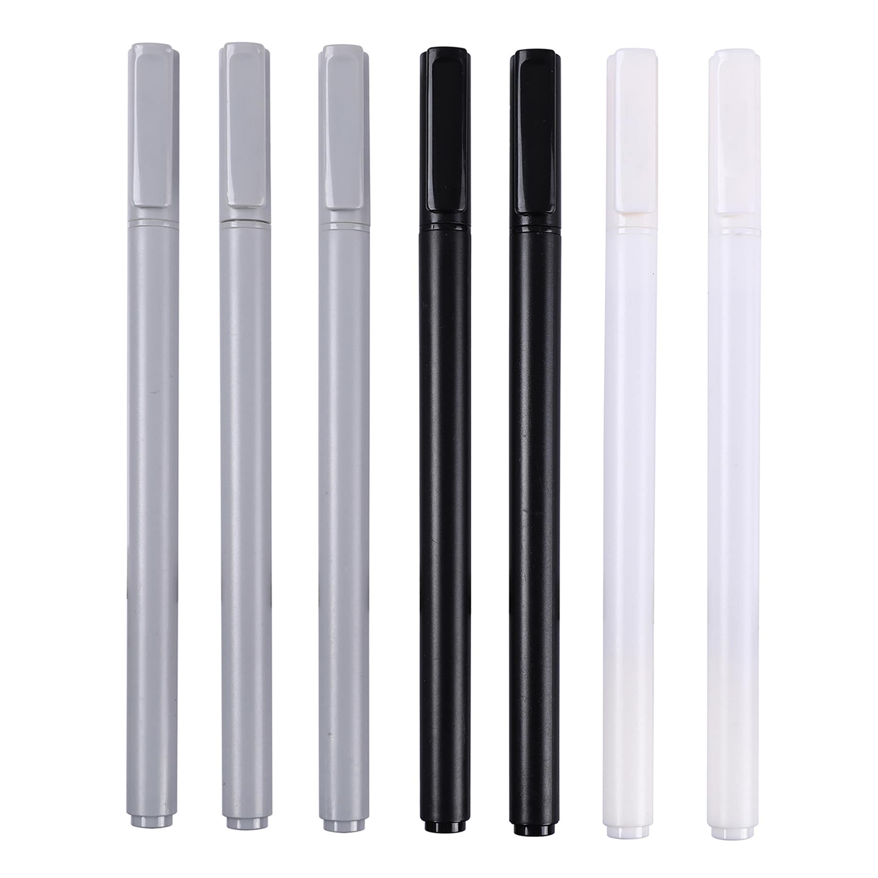 Gel Pen 7Pk- Gry Blk Blue
