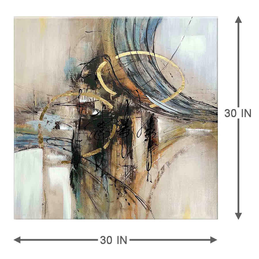 Abstract Enhanced Canvas Wall Art, 30"