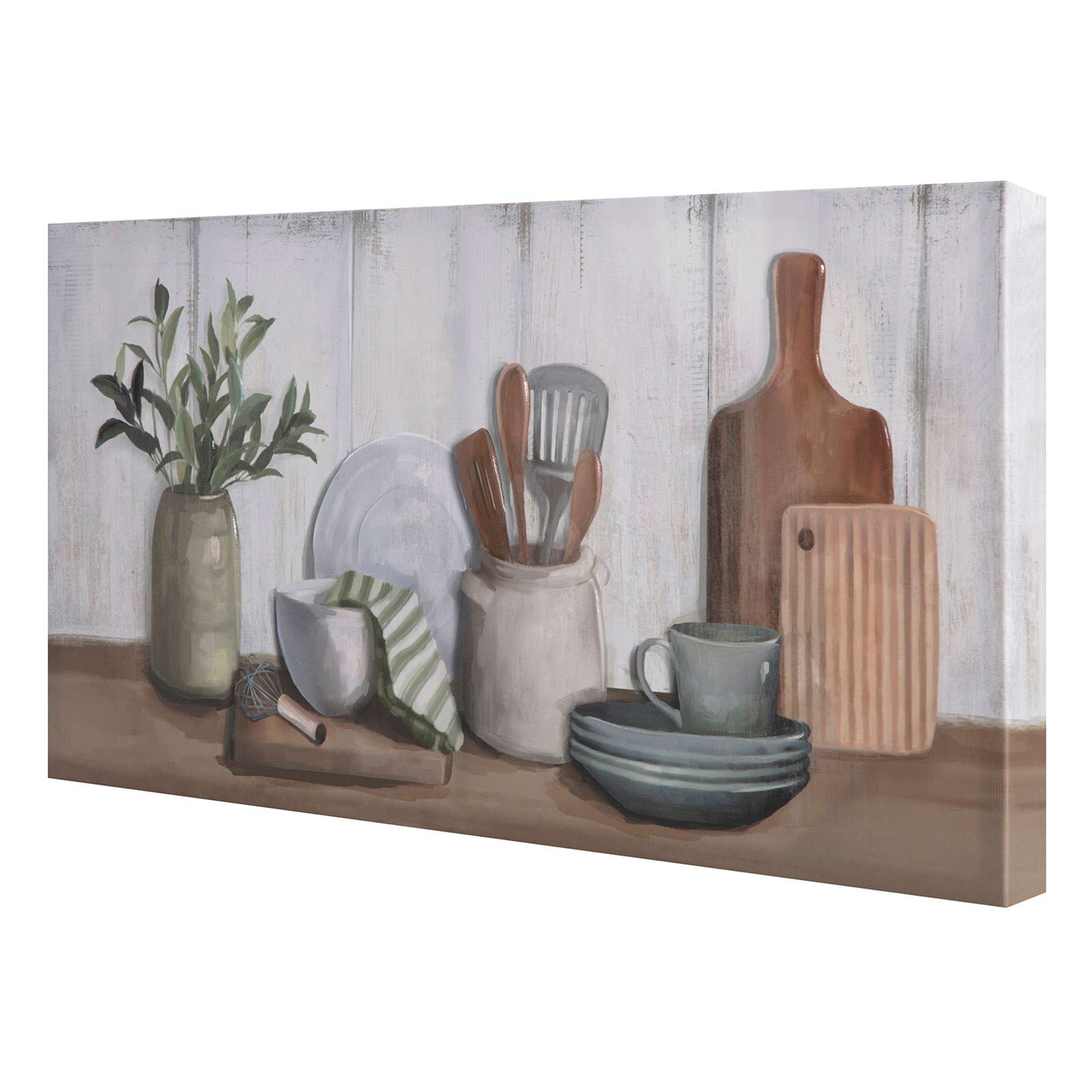 Honeybloom Botanical Vases Canvas Wall Art, 16x32