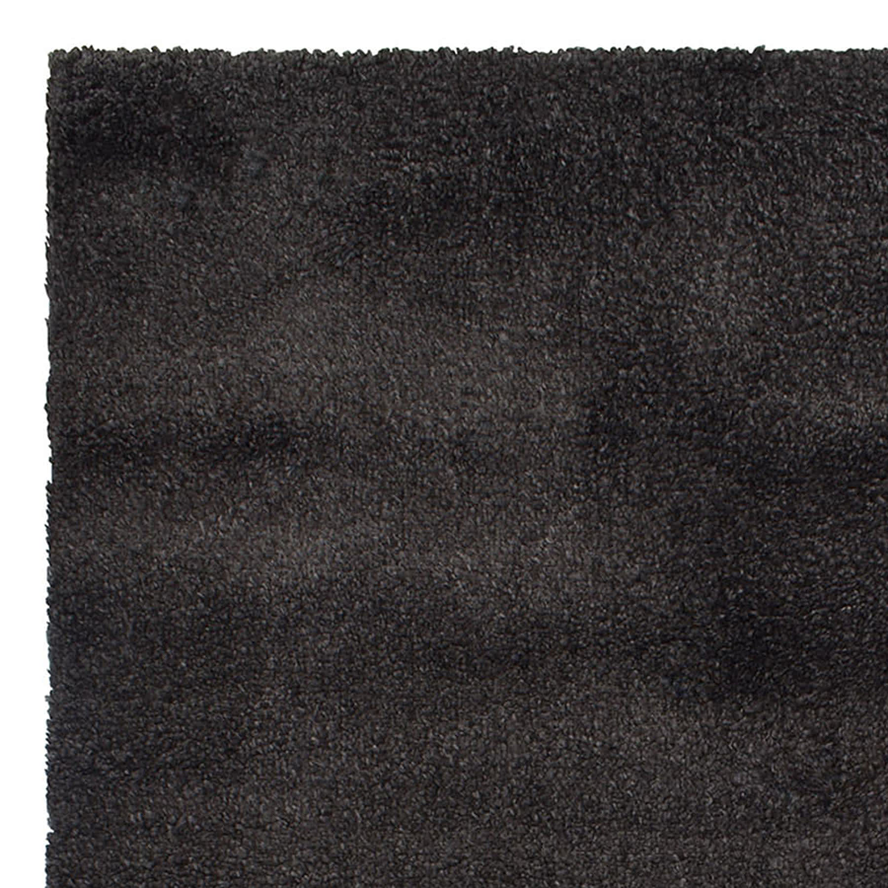 (C180) Parma Dark Grey Shag Area Rug, 8x10