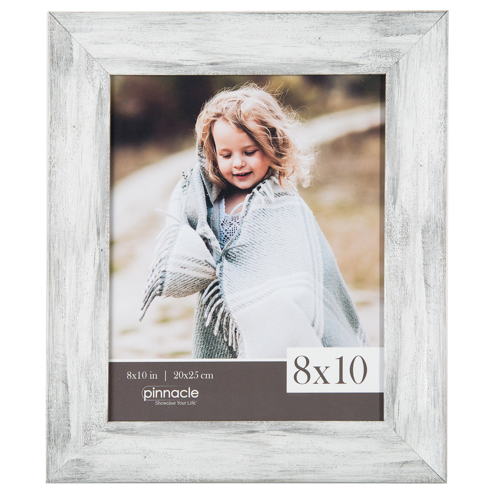 Grey Scoop Tabletop Picture Frame, 8x10